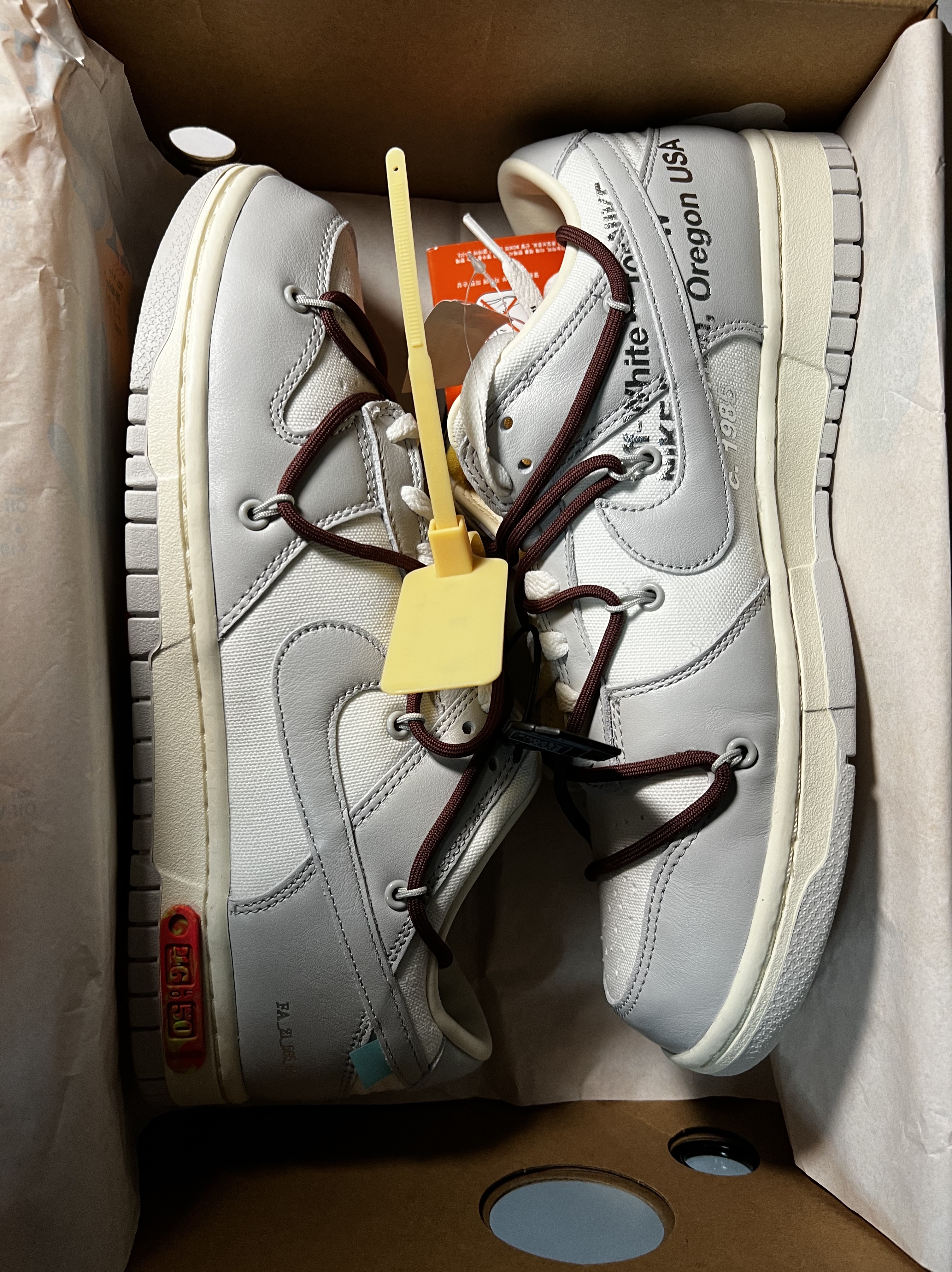 Nike x Off-White Dunk Low The 50 - Lot 46 착용 스타일 - 3