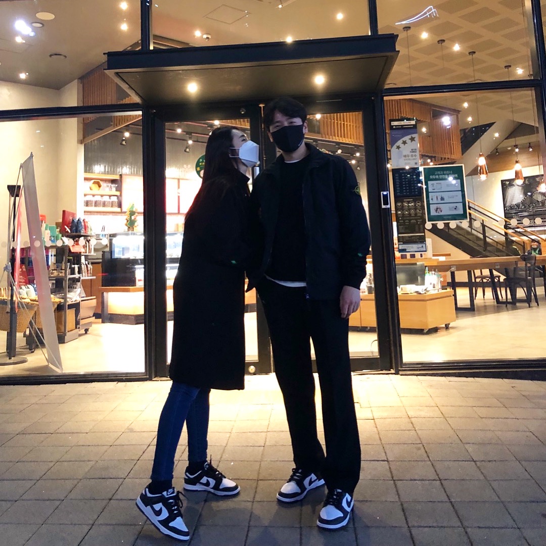 Nike Dunk Low Retro Black, (W) Nike Dunk Low Black 착용 스타일