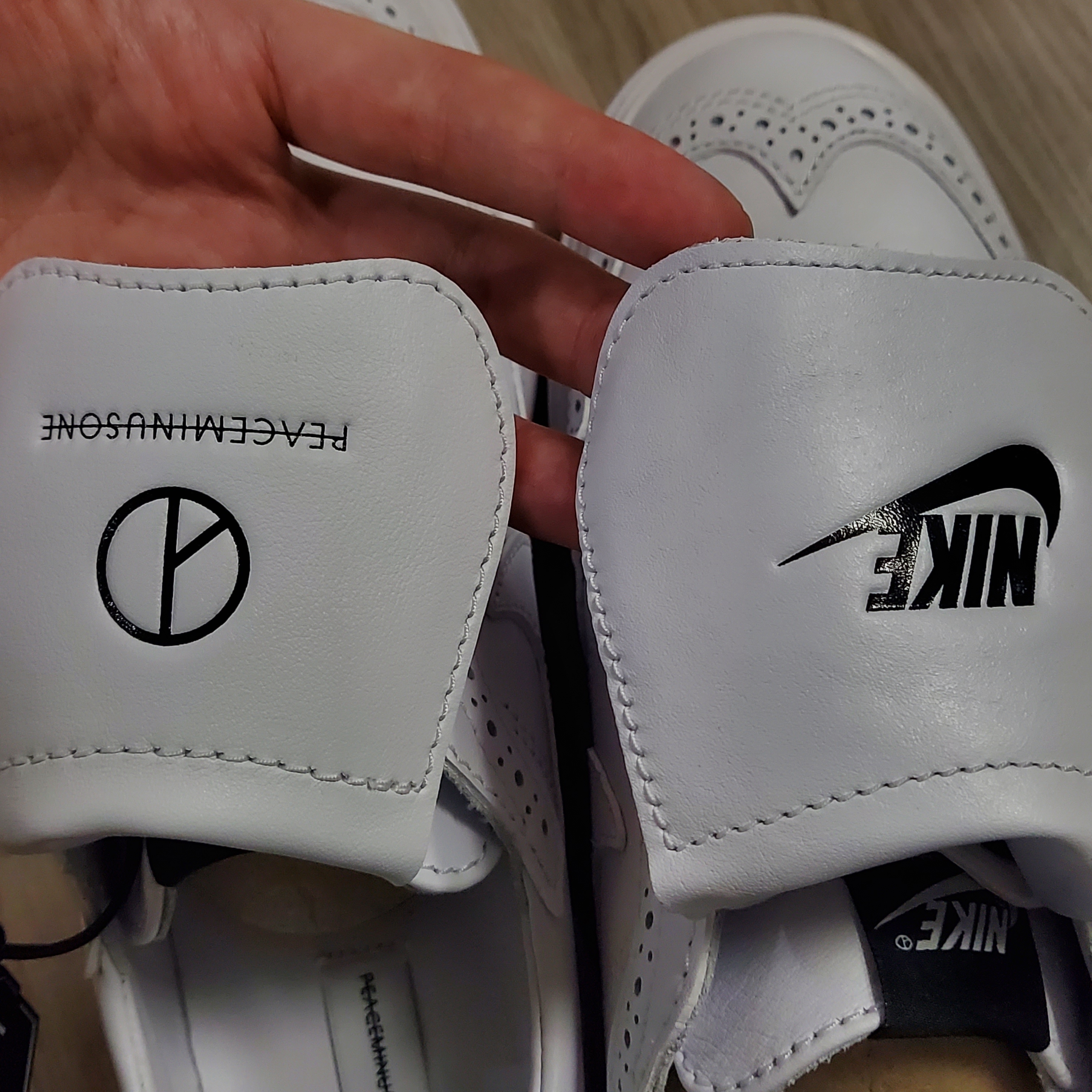 Nike x Peaceminusone Kwondo1 White 착용 스타일 - 1