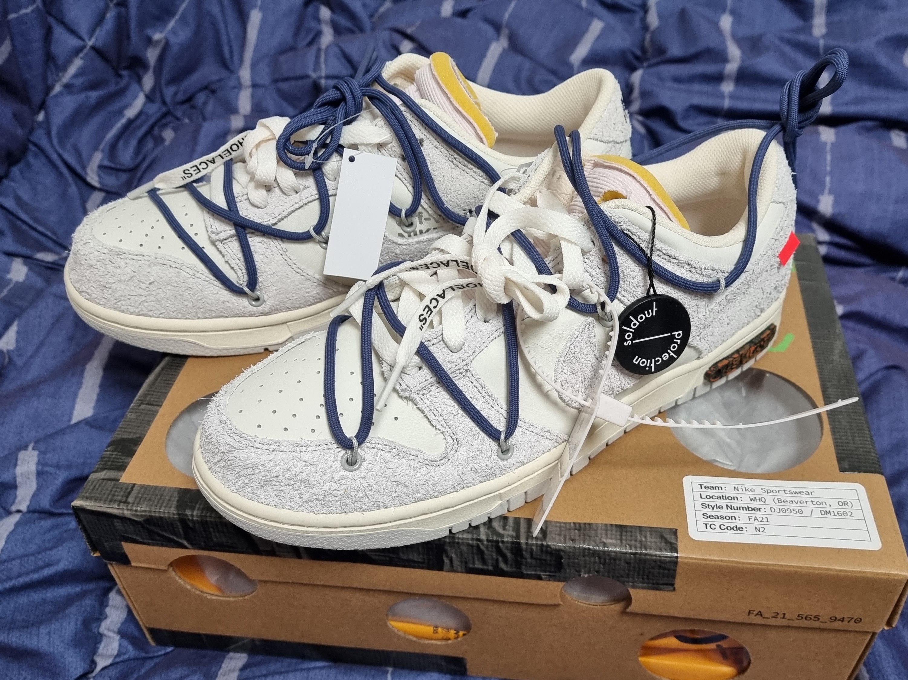 Nike x Off-White Dunk Low The 50 - Lot 18 착용 스타일