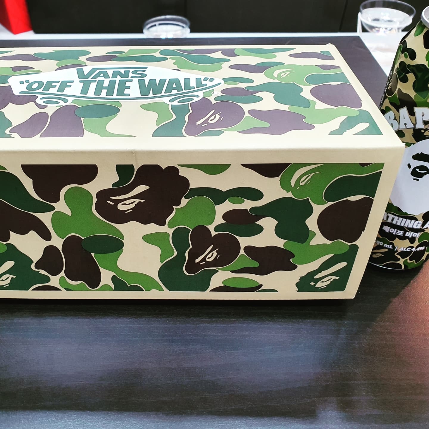 Vans x BAPE Authentic 44 DX 1st Camo Green 착용 스타일 - 1