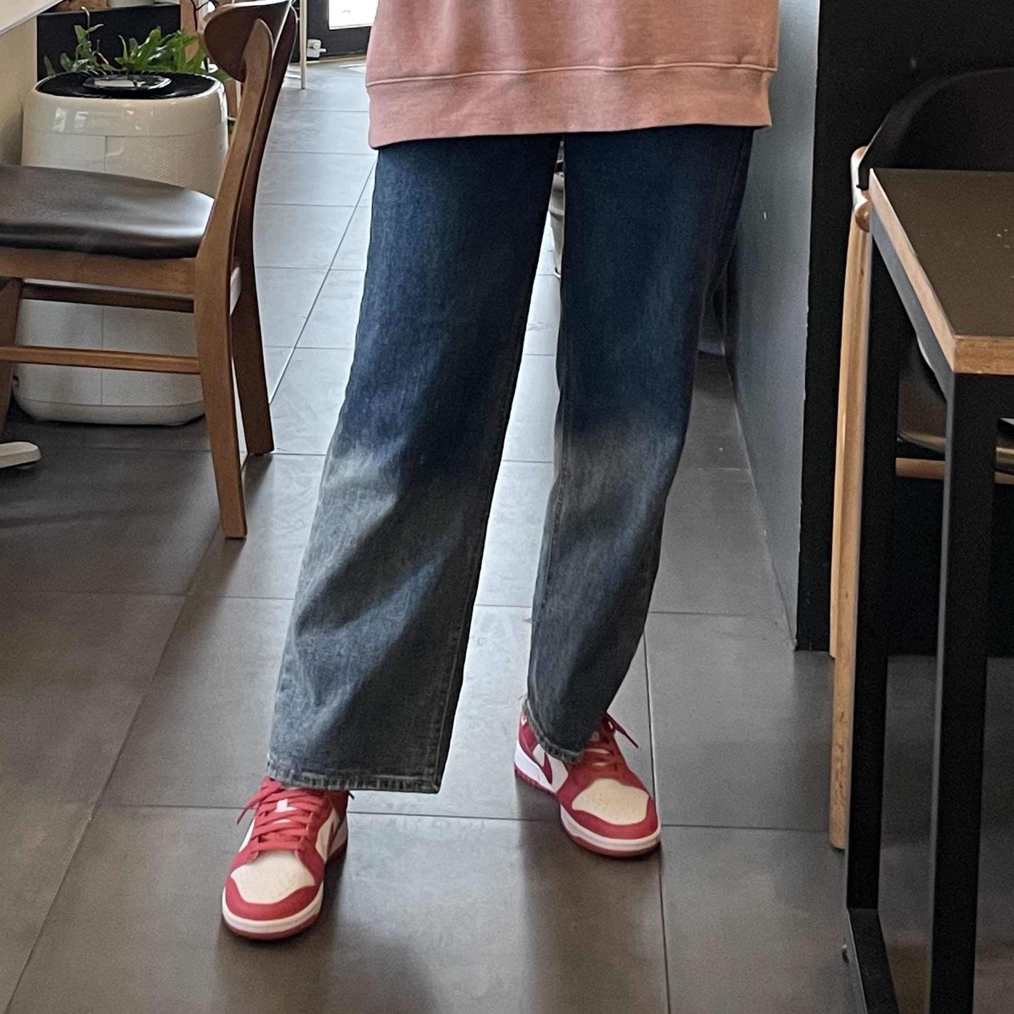 (W) Nike Dunk Low Archeo Pink 착용 스타일