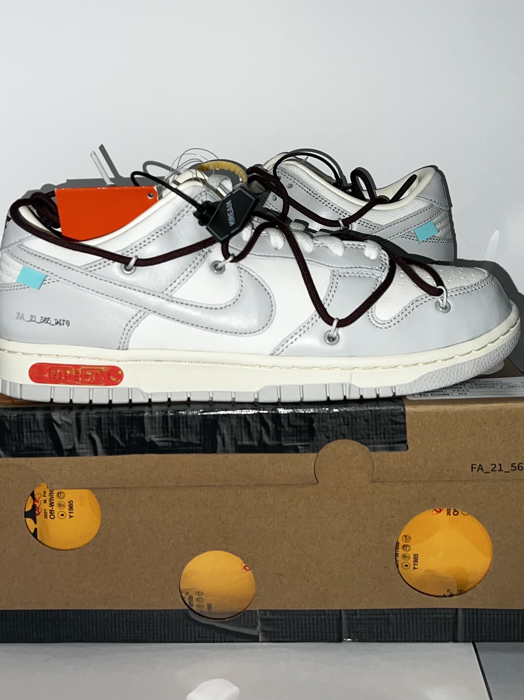 Nike x Off-White Dunk Low The 50 - Lot 46 착용 스타일 - 2