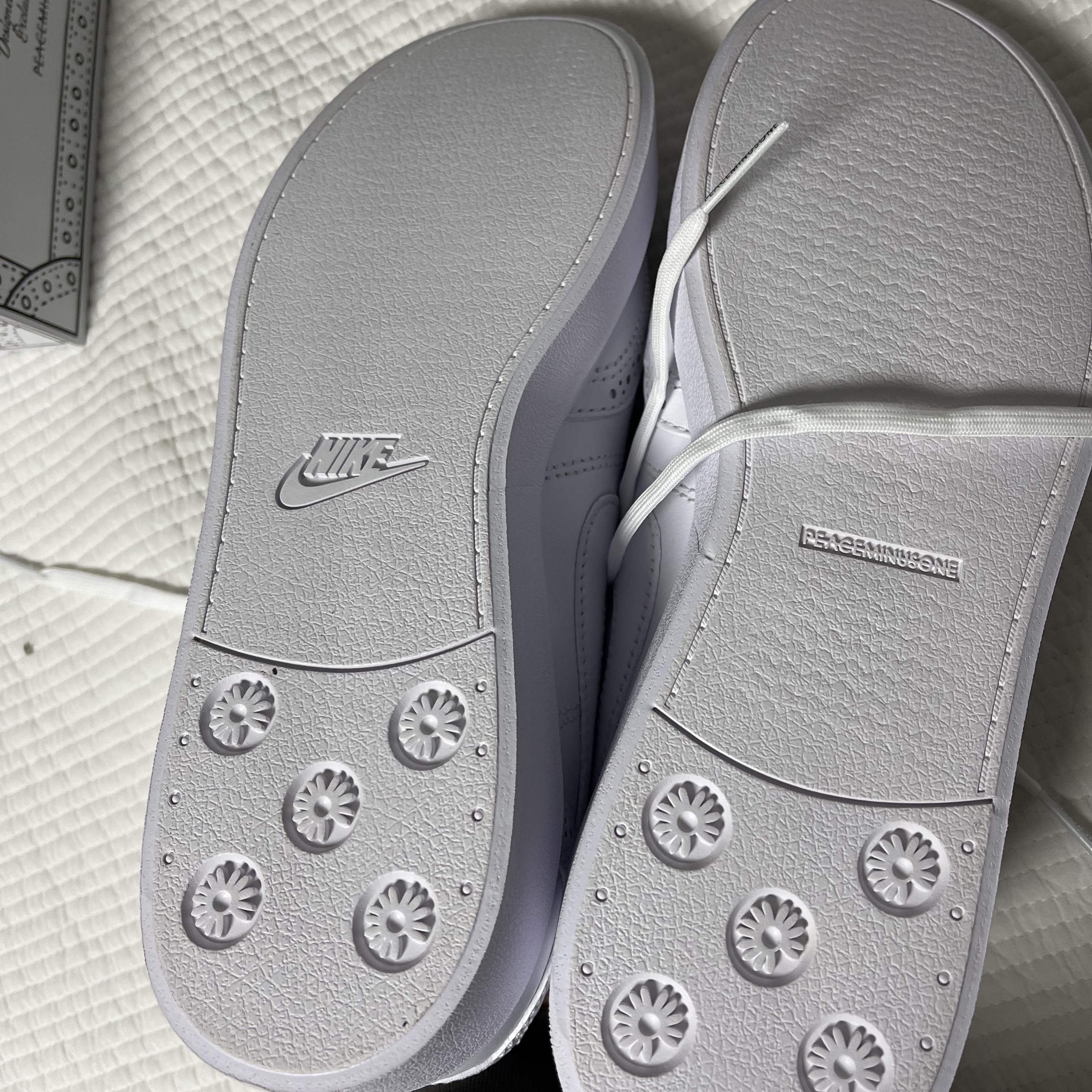 Nike x Peaceminusone Kwondo1 White 착용 스타일 - 2