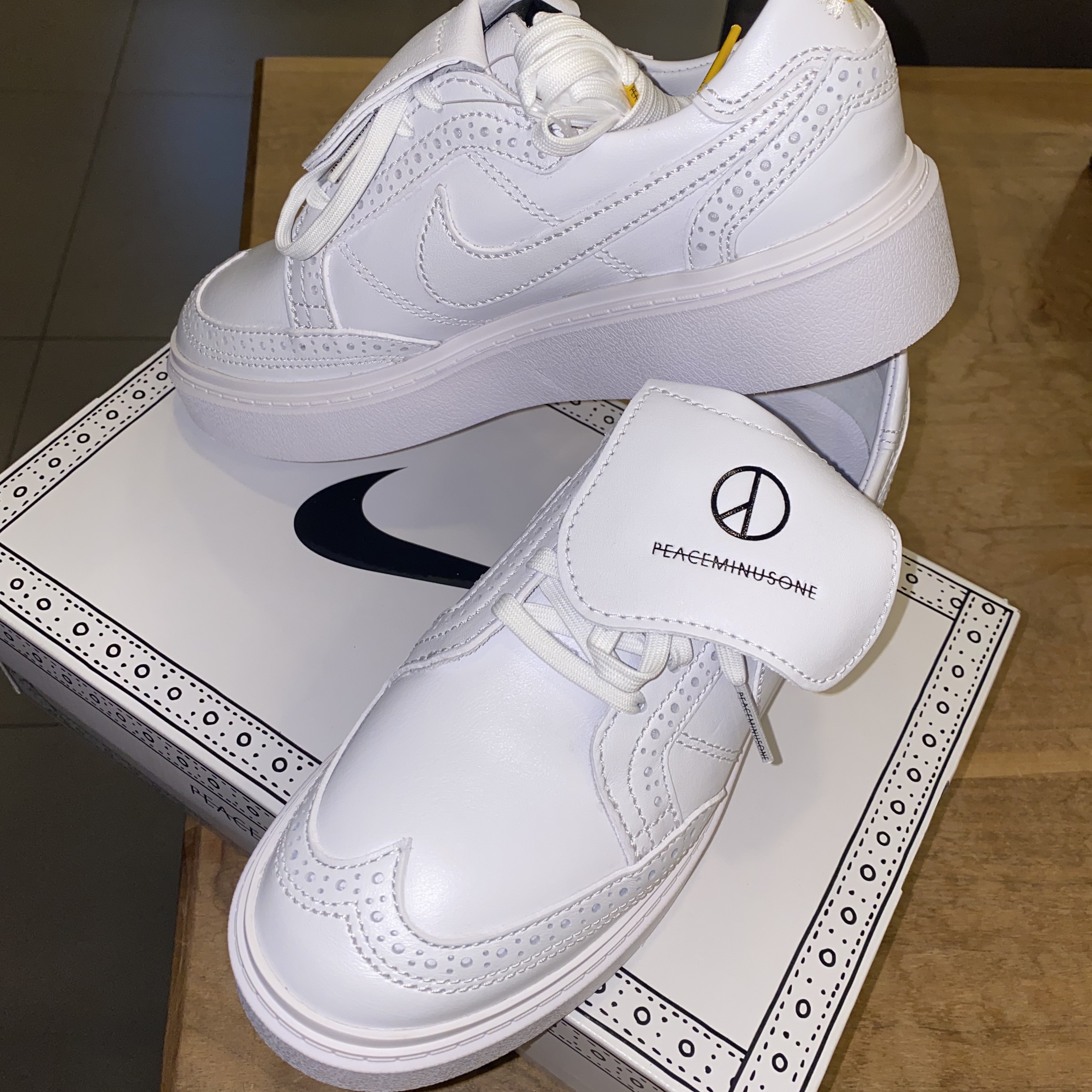 Nike x Peaceminusone Kwondo1 White 착용 스타일