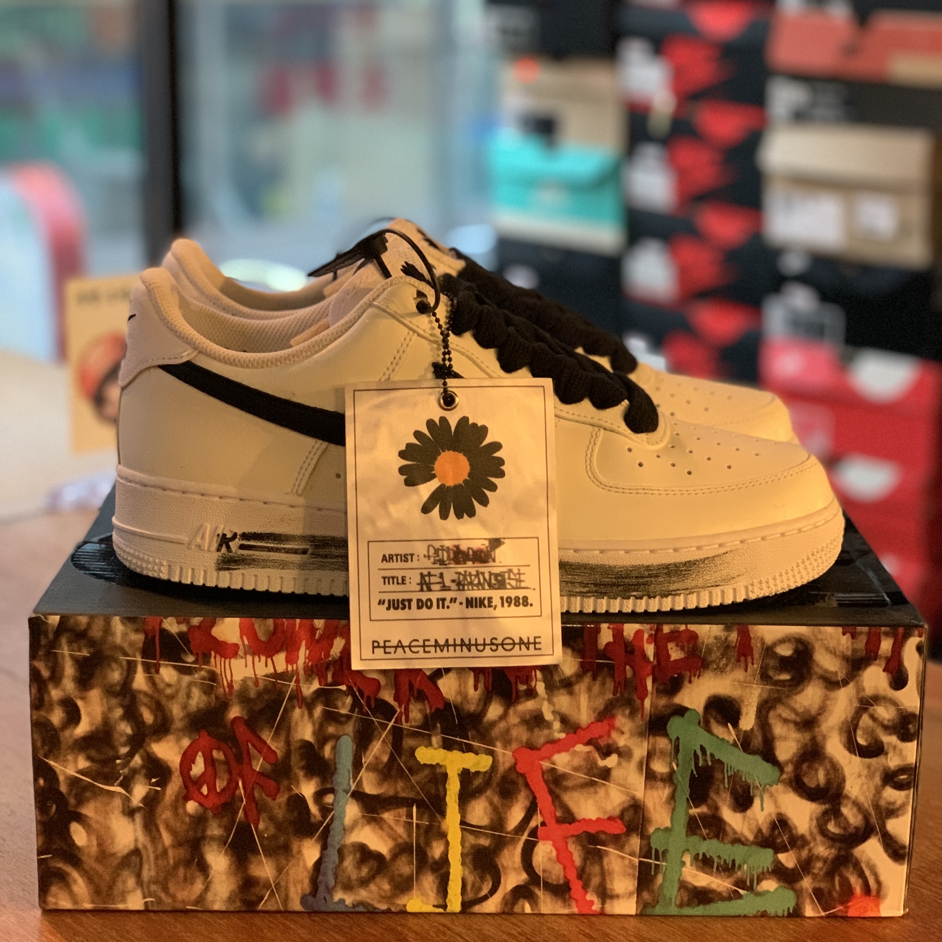 Nike x Peaceminusone Air Force 1 Low Para-Noise 2.0 착용 스타일 - 1