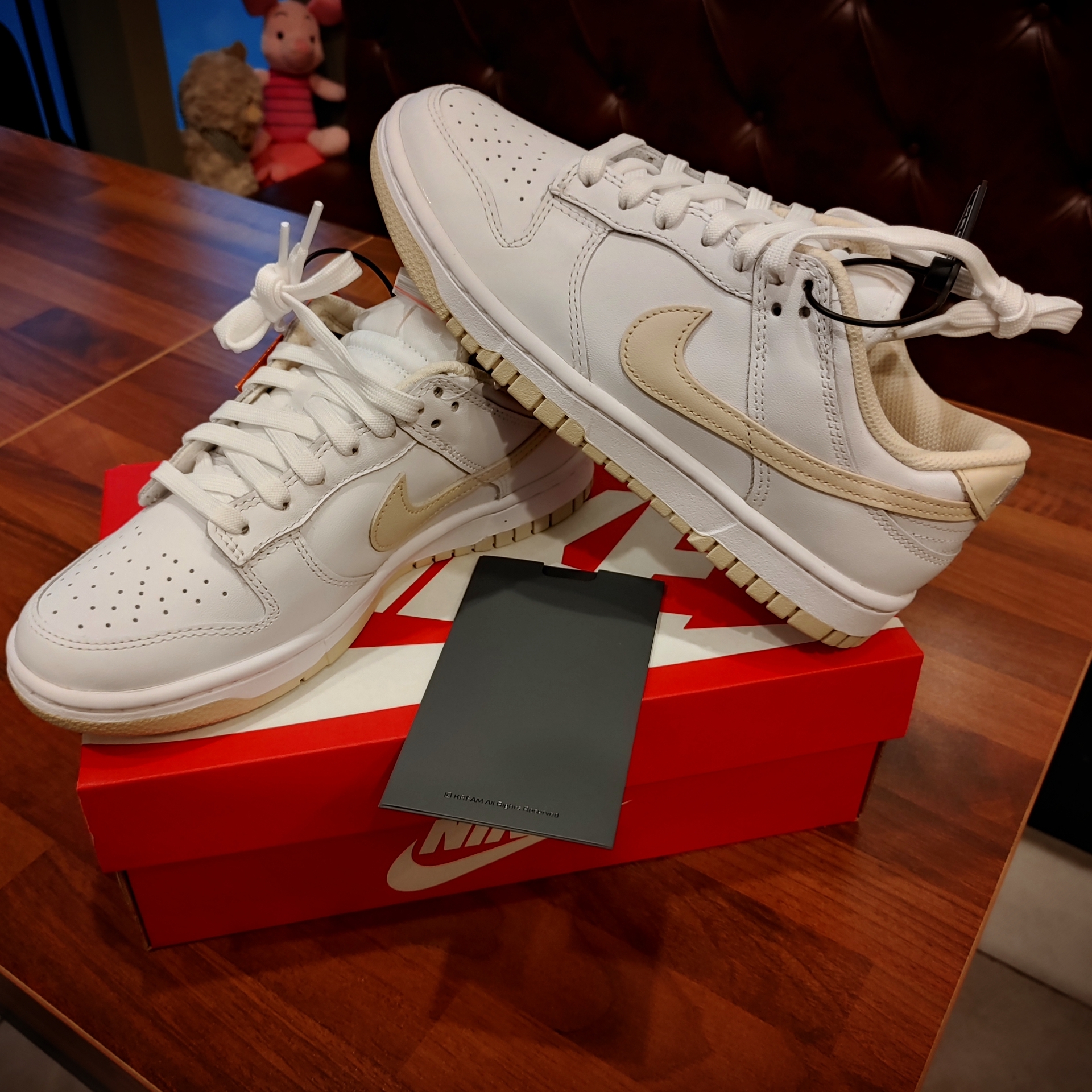 (W) Nike Dunk Low Pearl White 착용 스타일 - 2
