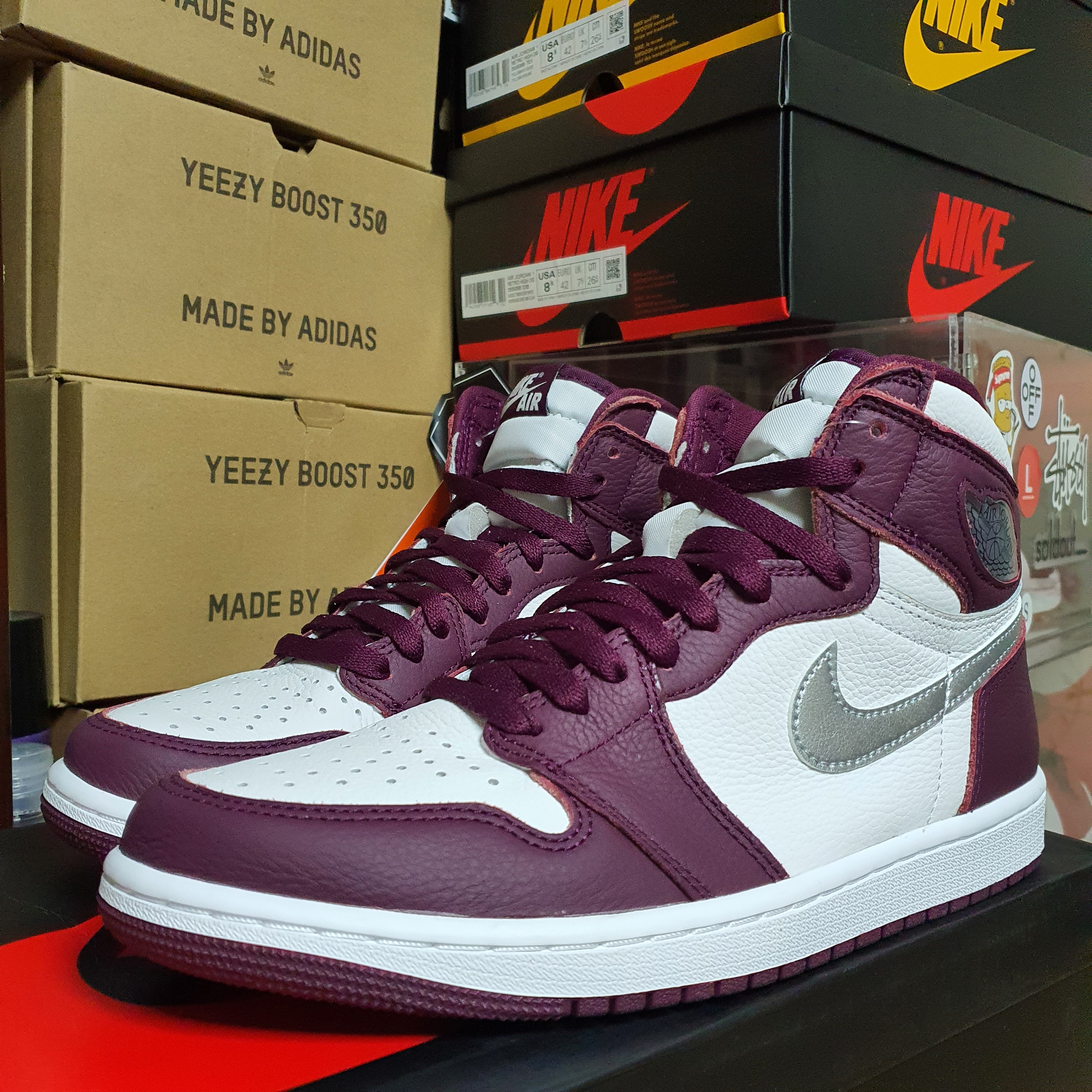 Jordan 1 Retro High OG Bordeaux 착용 스타일