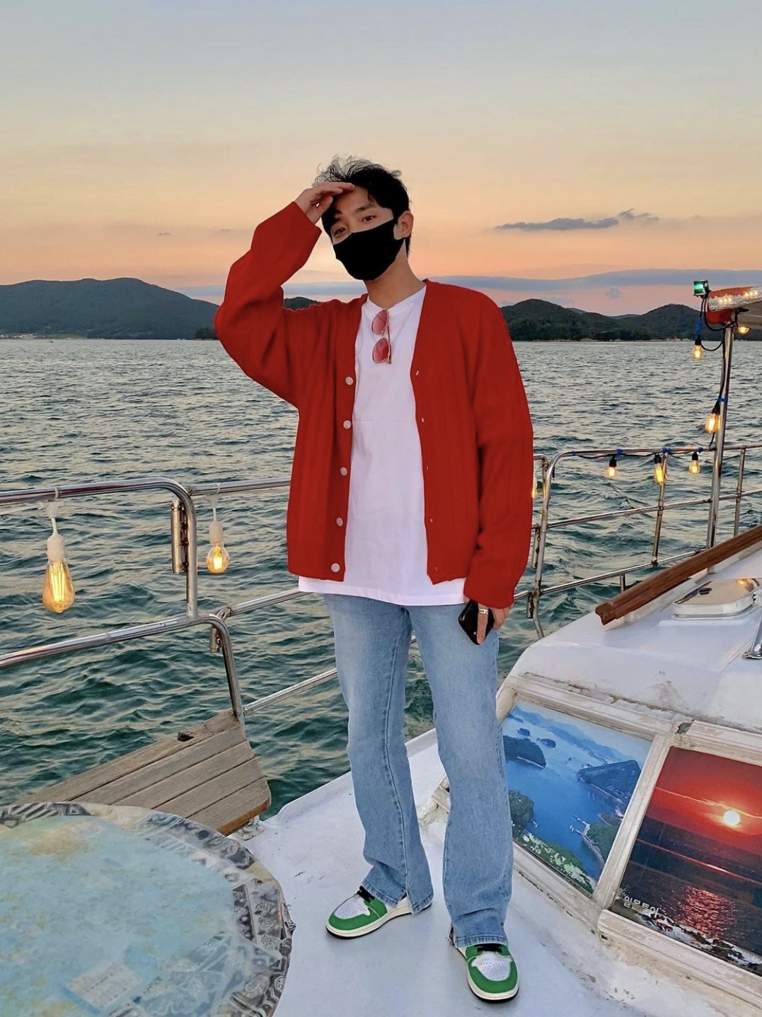 (W) Jordan 1 Retro High OG Lucky Green 착용 스타일 - 1