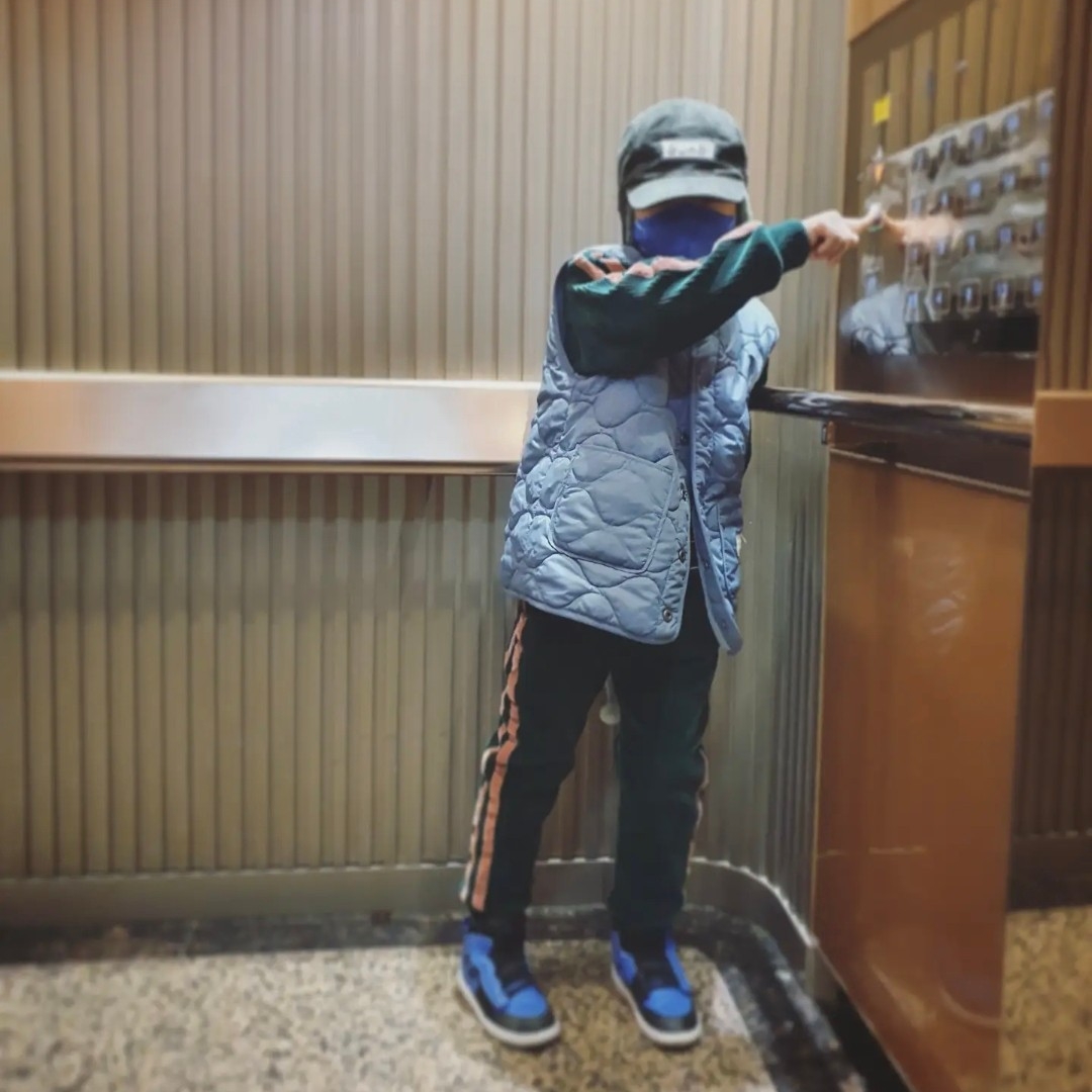 (PS) Jordan 1 Mid Hyper Royal 착용 스타일