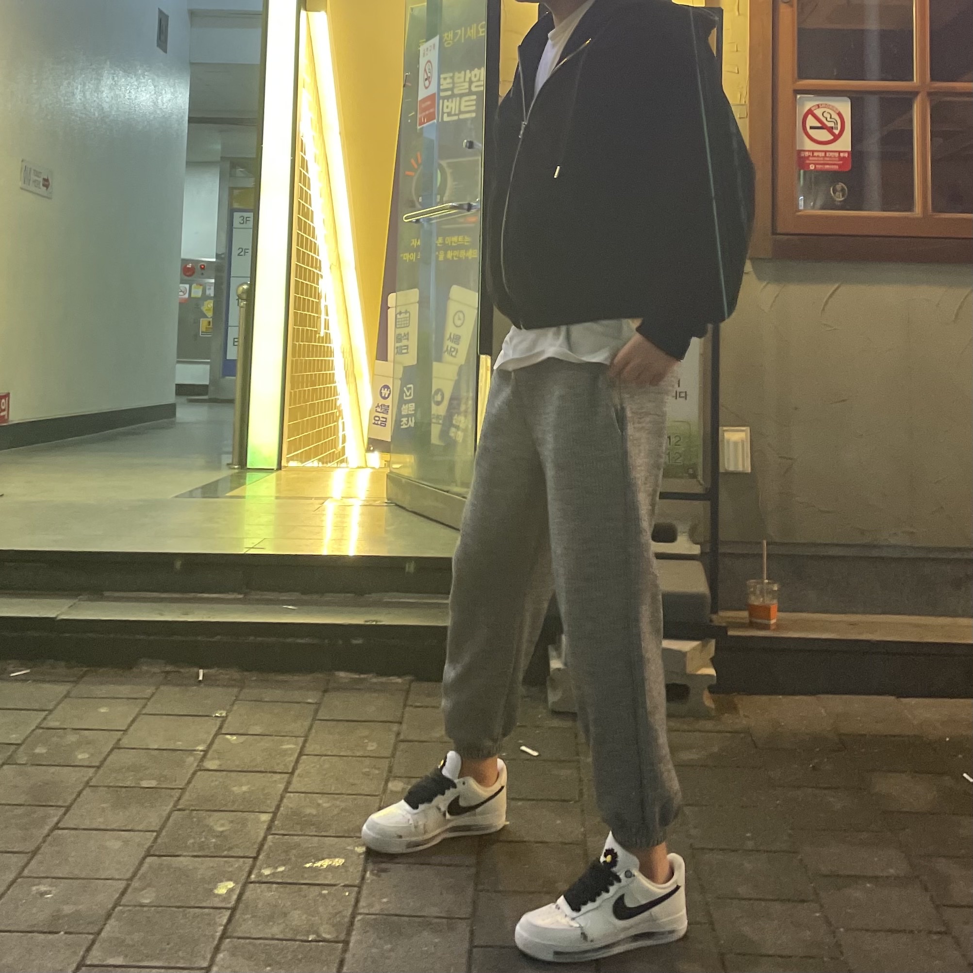 Nike x Peaceminusone Air Force 1 Low Para-Noise 2.0 착용 스타일
