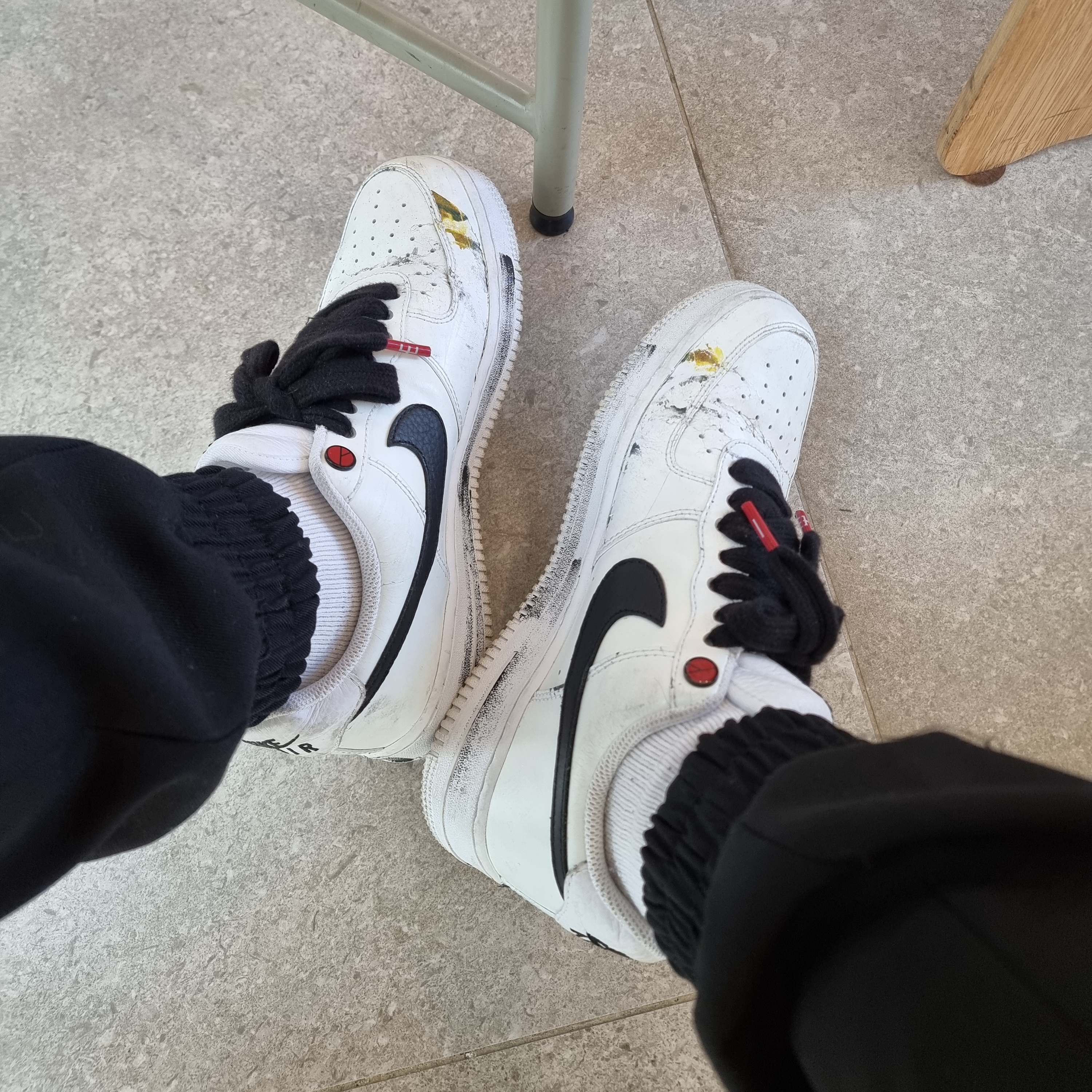 Nike x Peaceminusone Air Force 1 Low Para-Noise 2.0 착용 스타일
