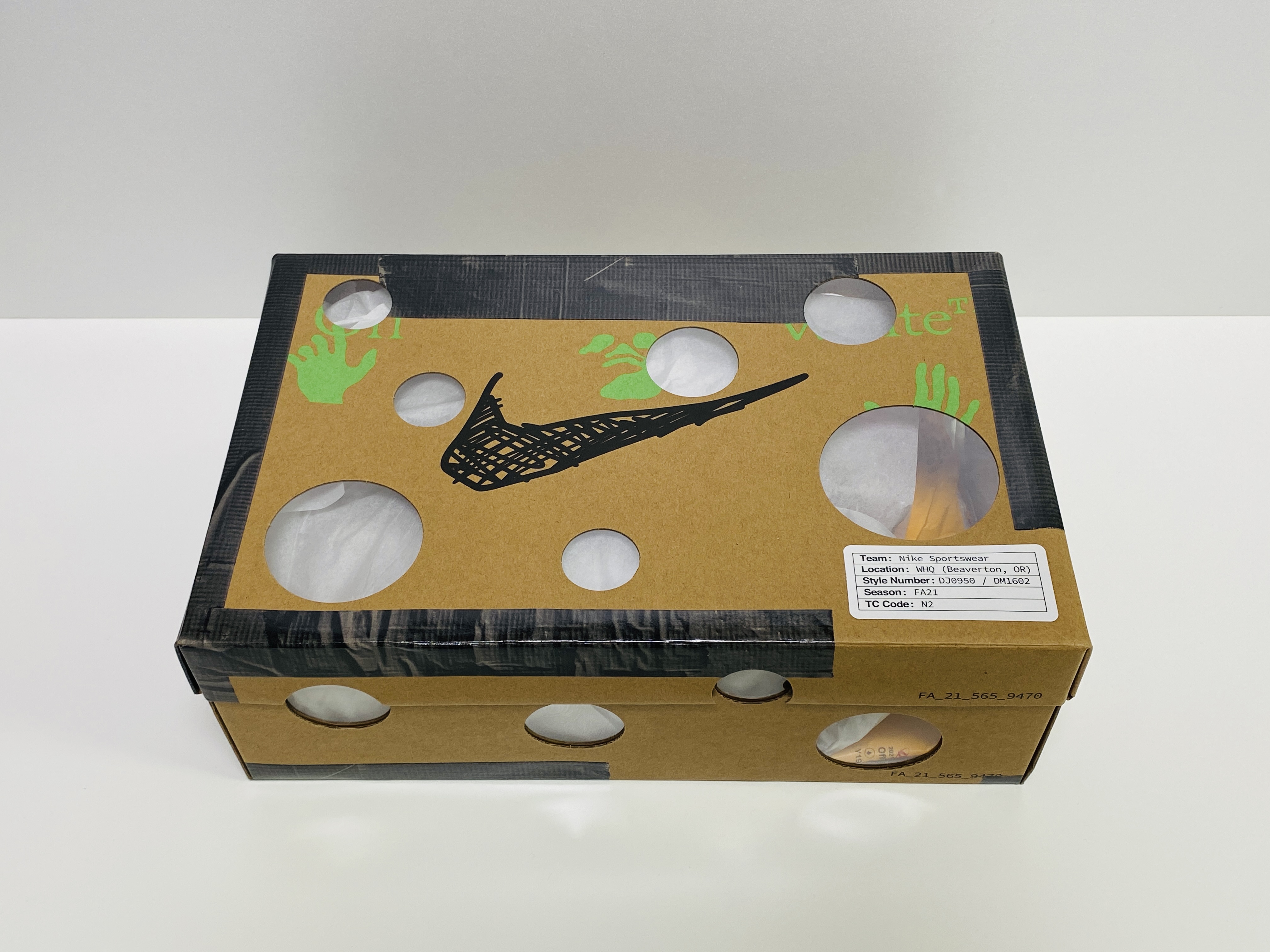 Nike x Off-White Dunk Low The 50 - Lot 18 착용 스타일 - 4