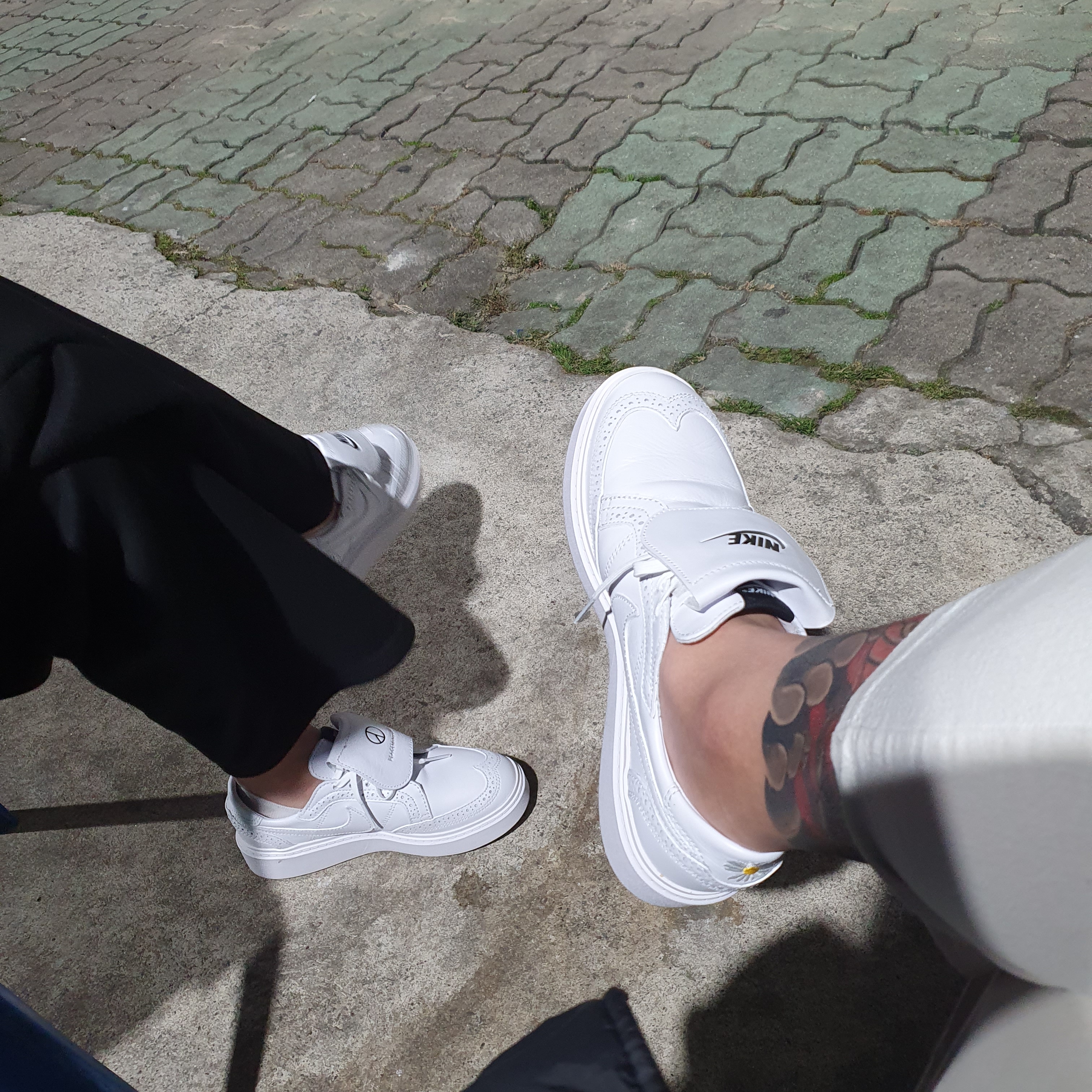 Nike x Peaceminusone Kwondo1 White 착용 스타일