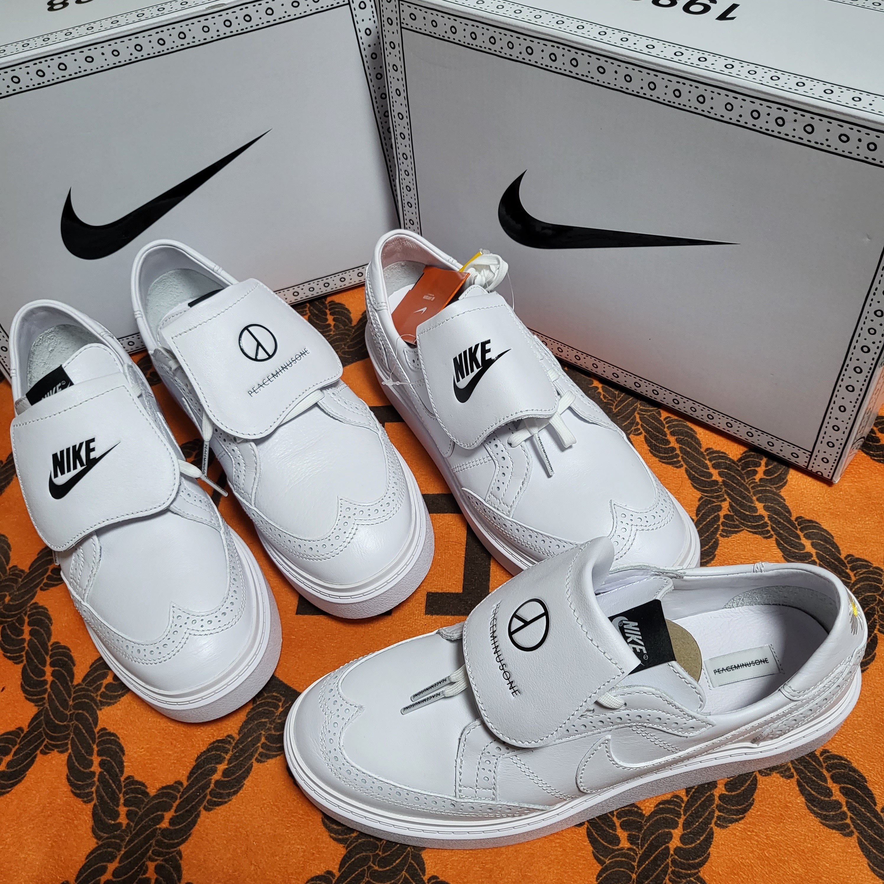 Nike x Peaceminusone Kwondo1 White 착용 스타일