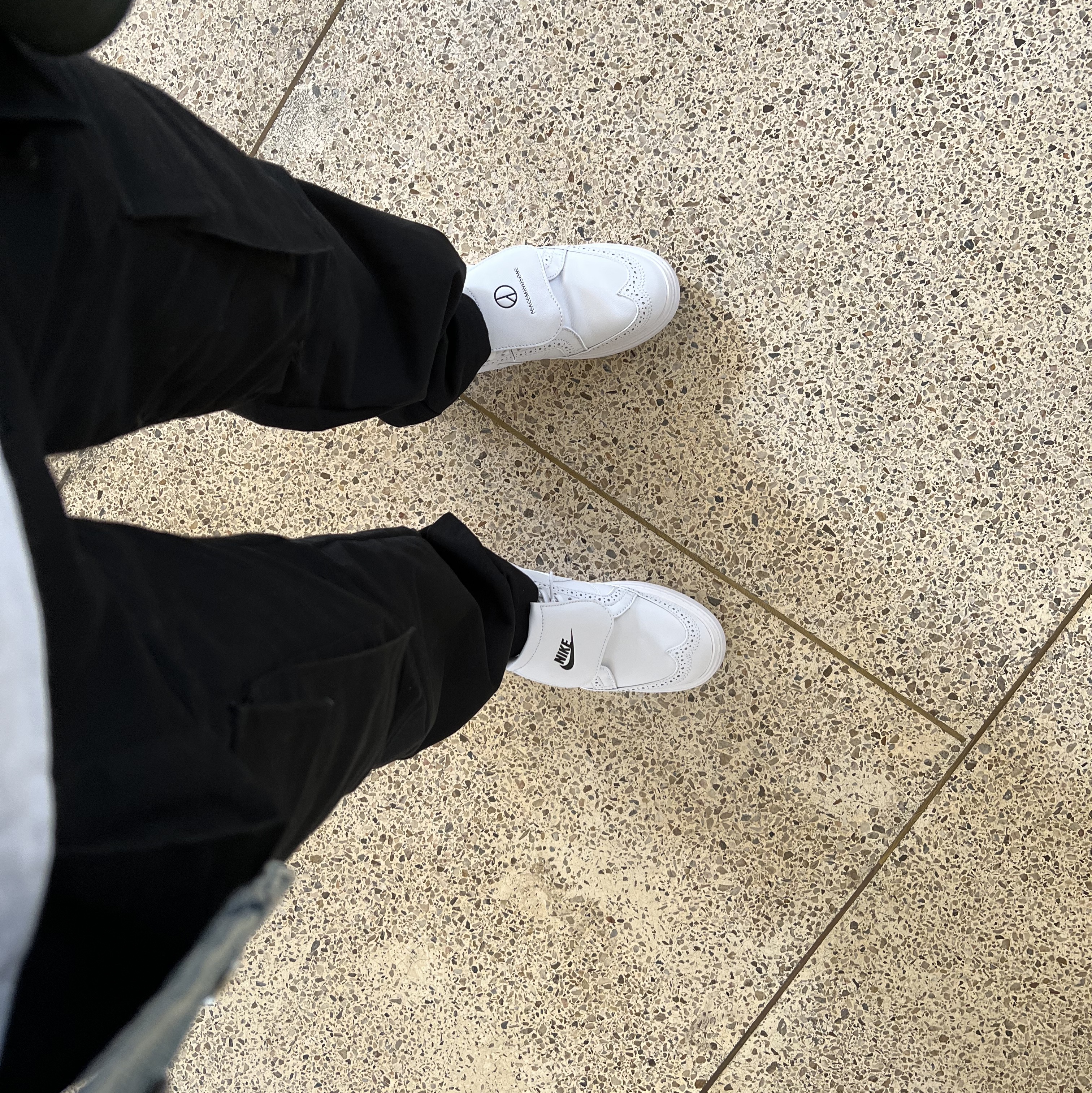 Nike x Peaceminusone Kwondo1 White 착용 스타일