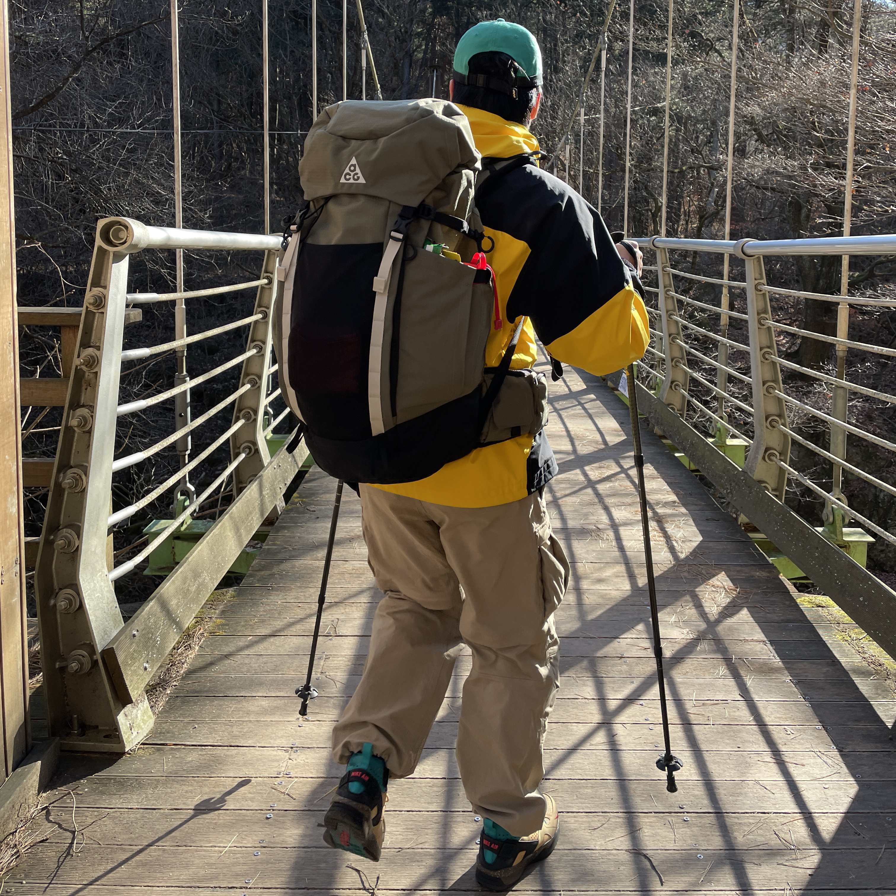 Nike ACG 36 Backpack Medium Olive, Nike ACG Air Mowabb Twine 착용 스타일