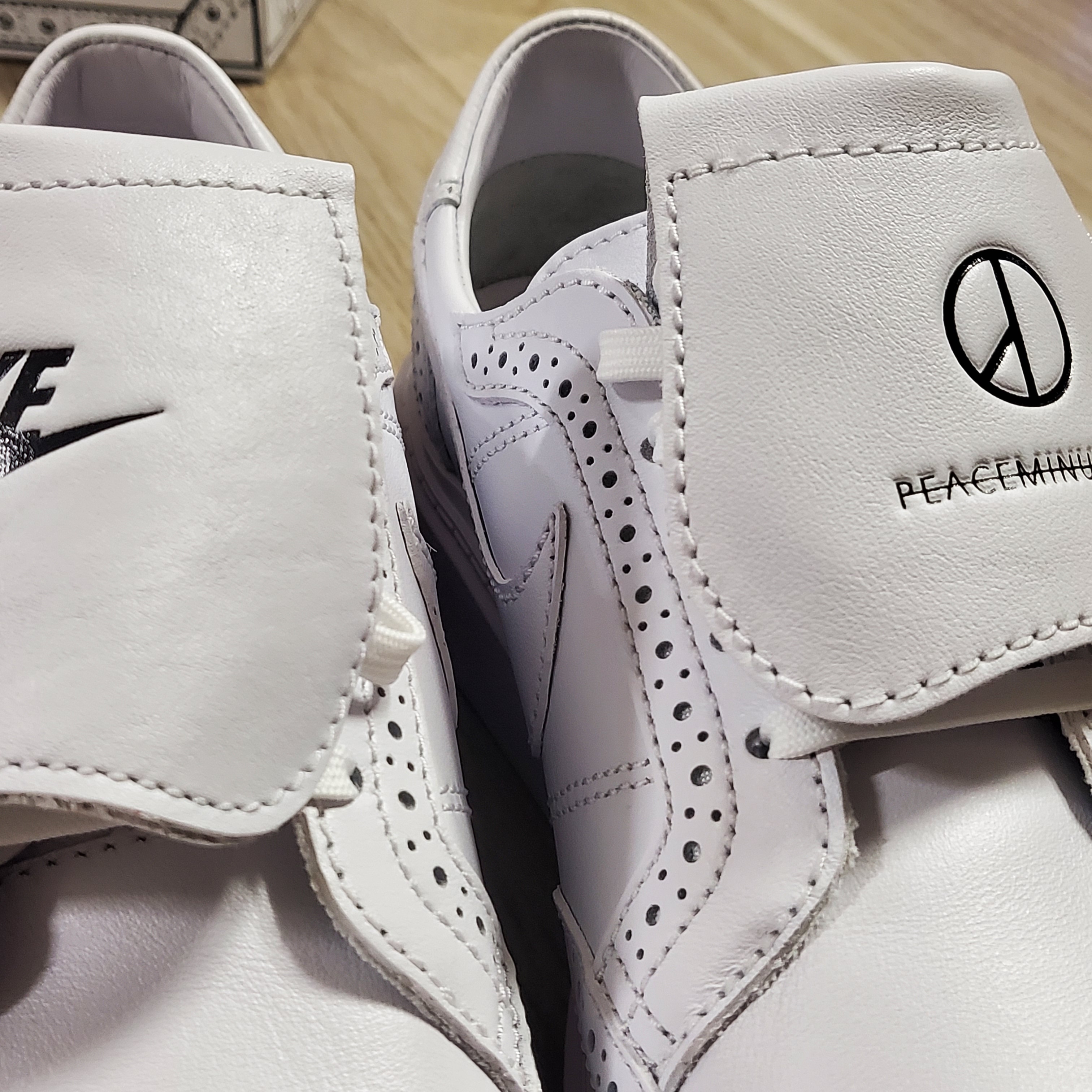 Nike x Peaceminusone Kwondo1 White 착용 스타일 - 4