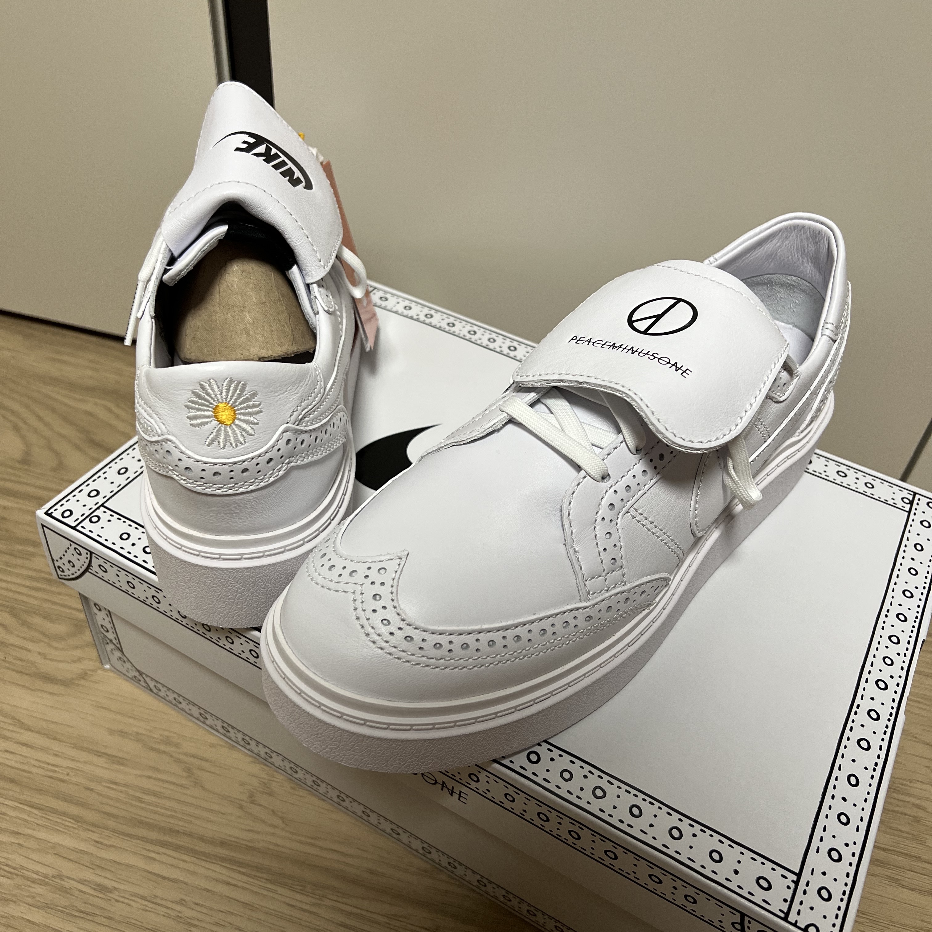 Nike x Peaceminusone Kwondo1 White 착용 스타일