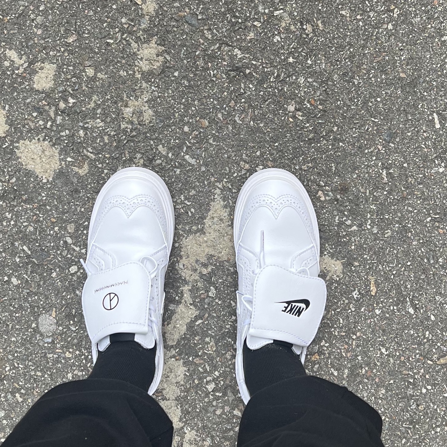 Nike x Peaceminusone Kwondo1 White 착용 스타일 - 4
