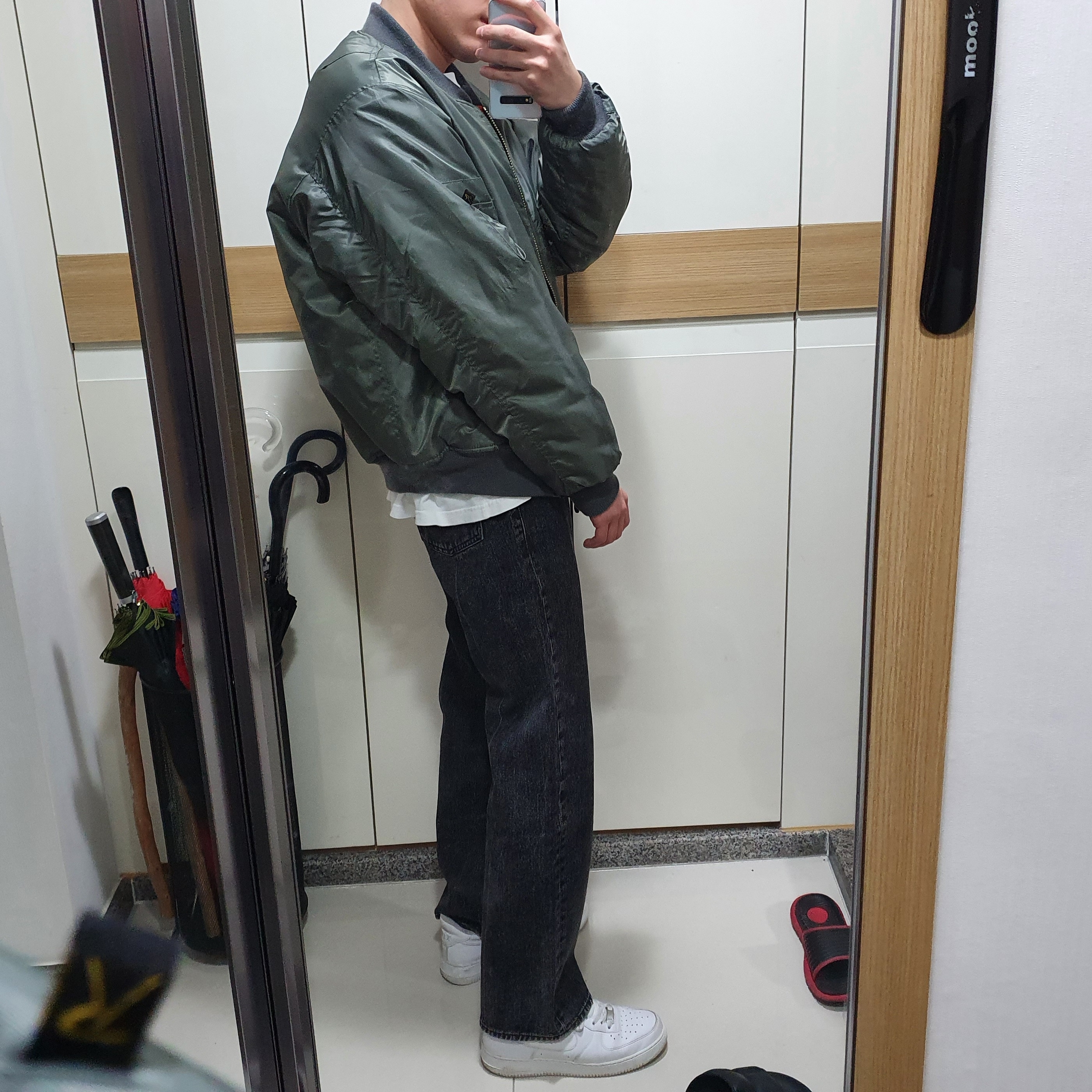 Nike Air Force 1 '07 Low White 착용 스타일