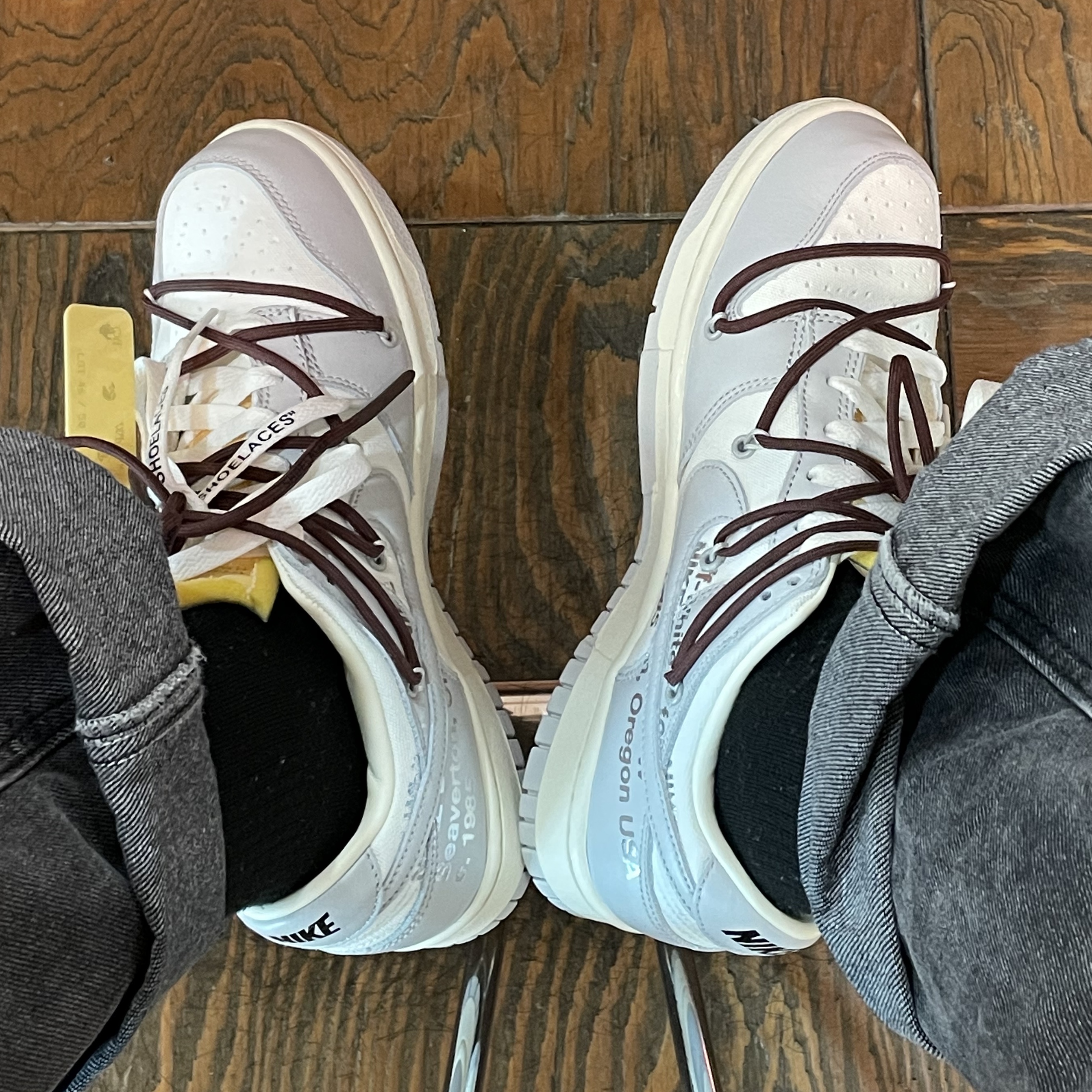 Nike x Off-White Dunk Low The 50 - Lot 46 착용 스타일