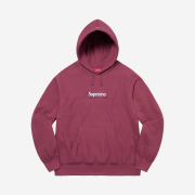 Supreme Box Logo Hooded Sweatshirt Plum - 21FW