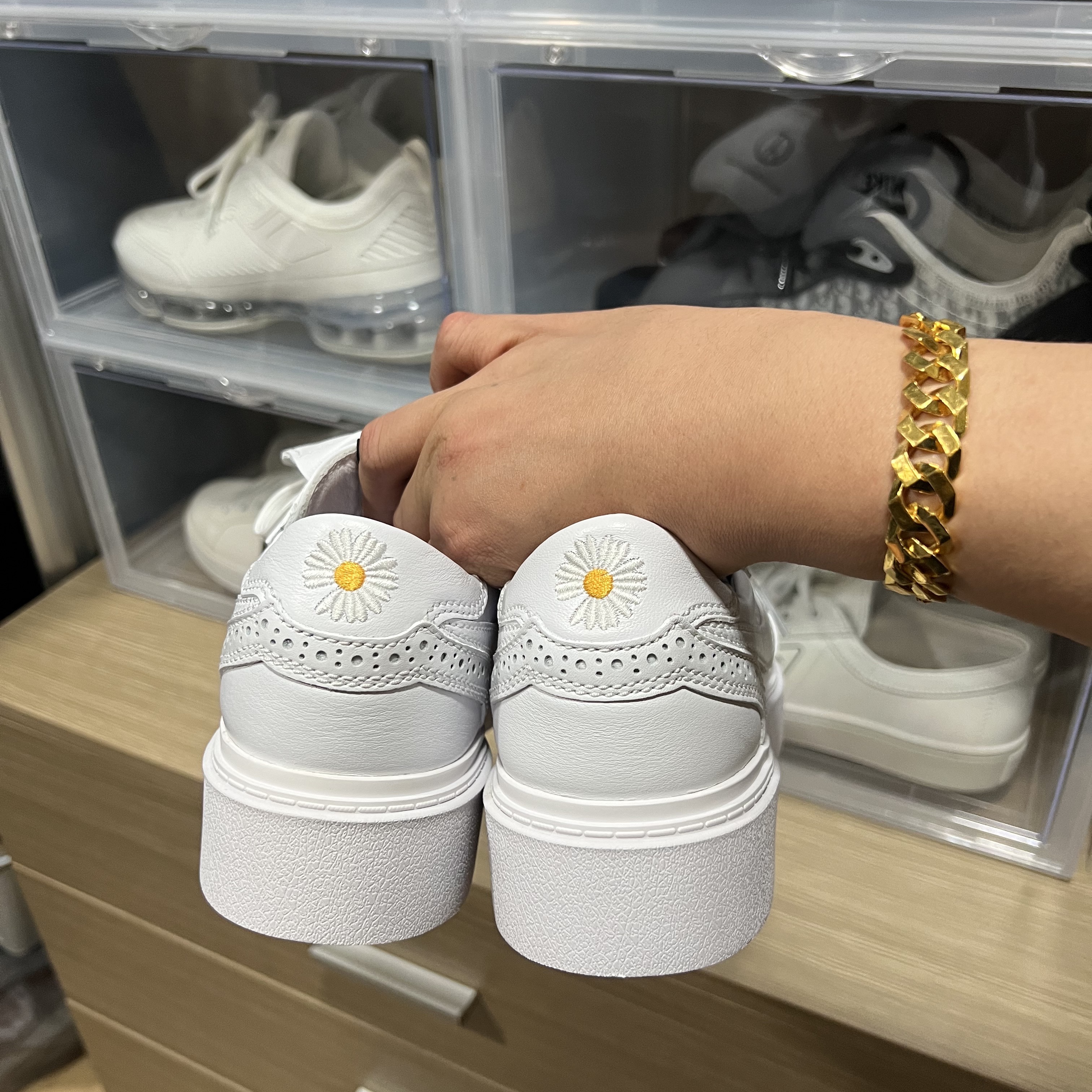 Nike x Peaceminusone Kwondo1 White 착용 스타일 - 3
