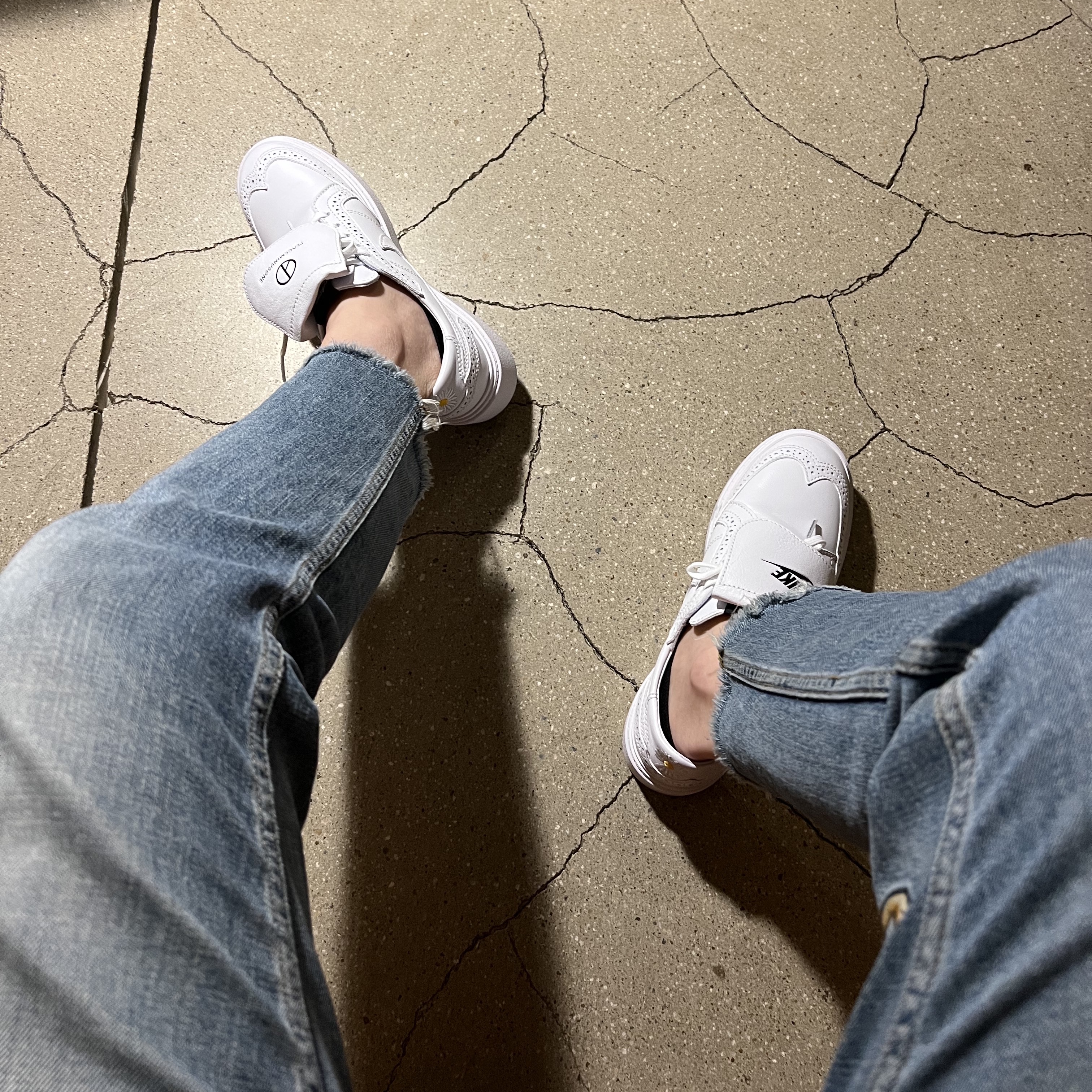 Nike x Peaceminusone Kwondo1 White 착용 스타일