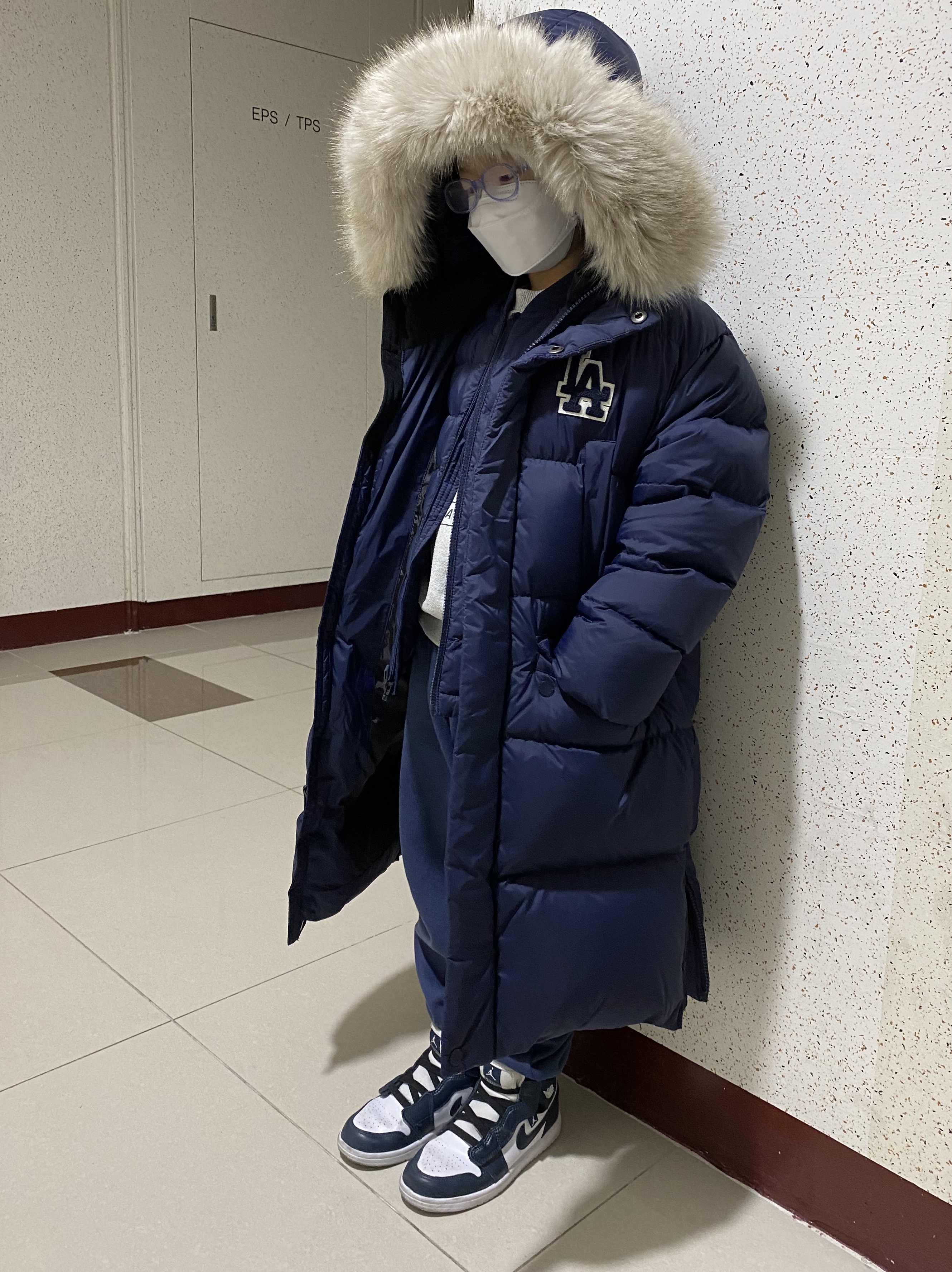 (PS) Jordan 1 Mid Alt Armory Navy 착용 스타일