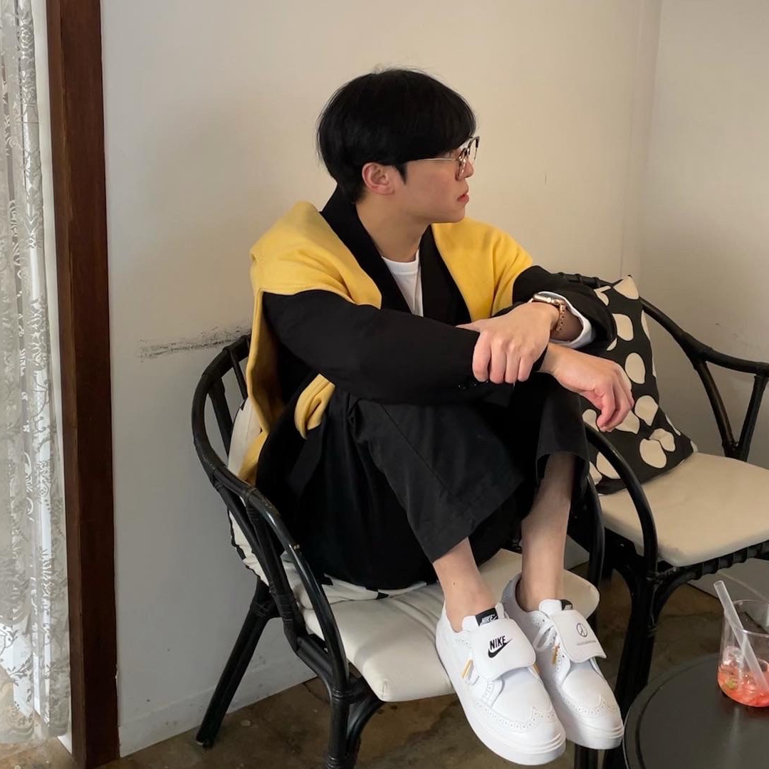 Nike x Peaceminusone Kwondo1 White 착용 스타일 - 2