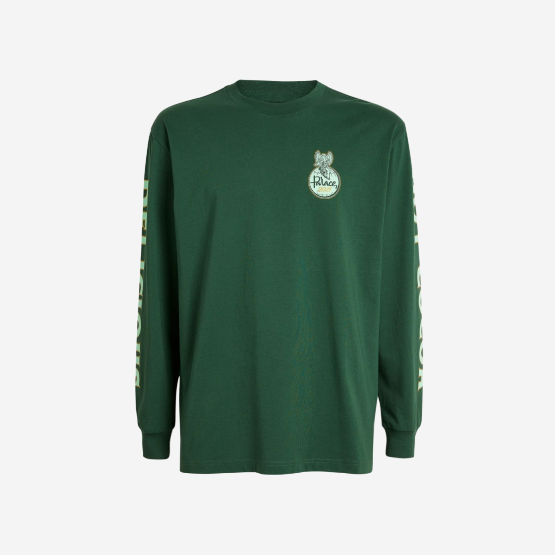 Palace x Harrods Logo Long Sleeve T-Shirt Green - 21FW 상세 이미지 1