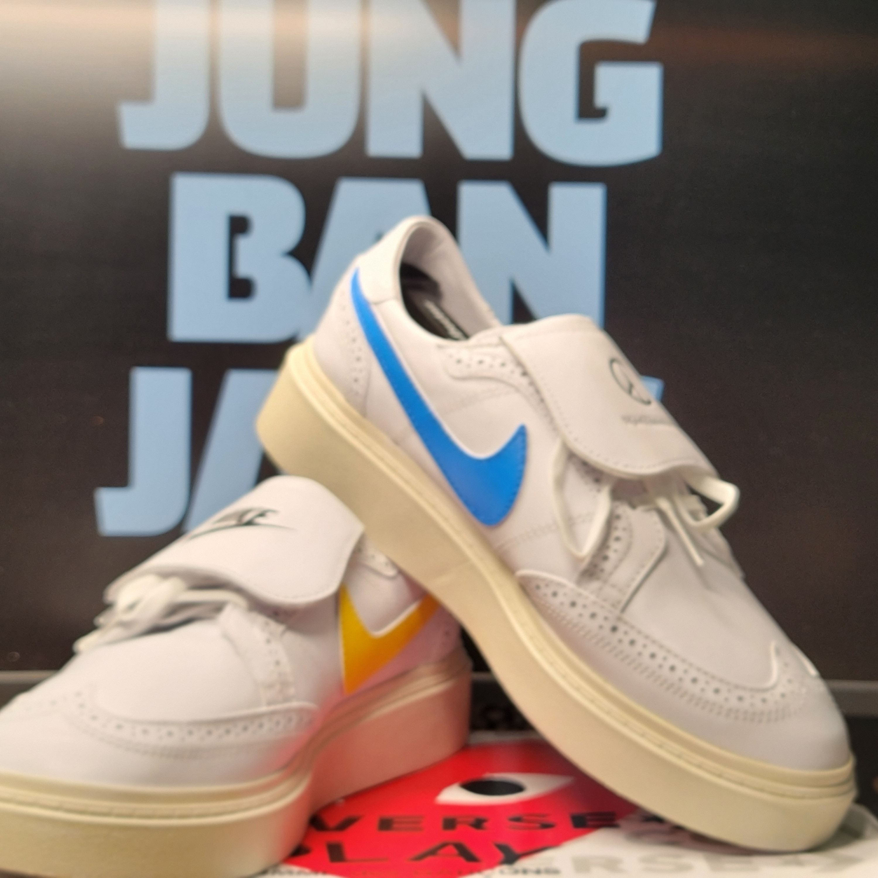 Nike x Peaceminusone Kwondo1 White 착용 스타일 - 4