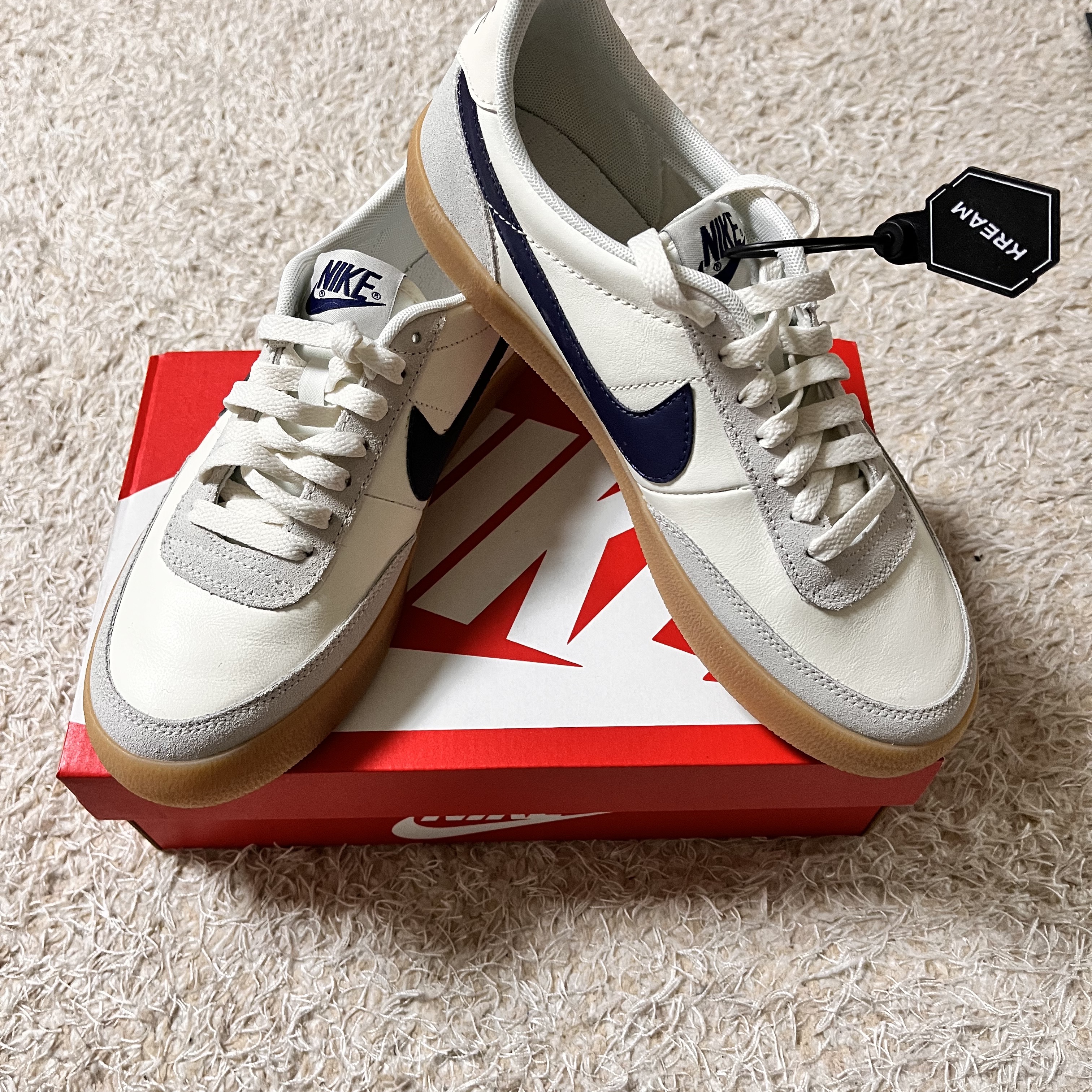 Nike x J.Crew Killshot 2 Sail Midnight Navy 착용 스타일 - 3