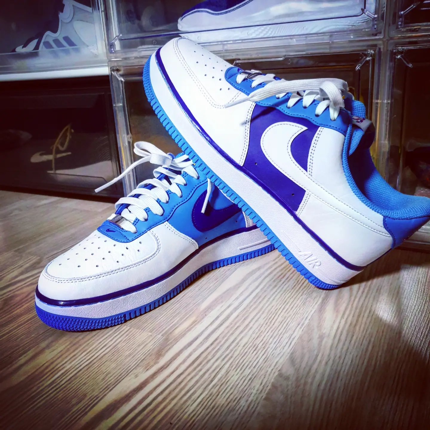 Nike x NBA Air Force 1 '07 LV8 EMB White and Coast Field 착용 스타일 - 2