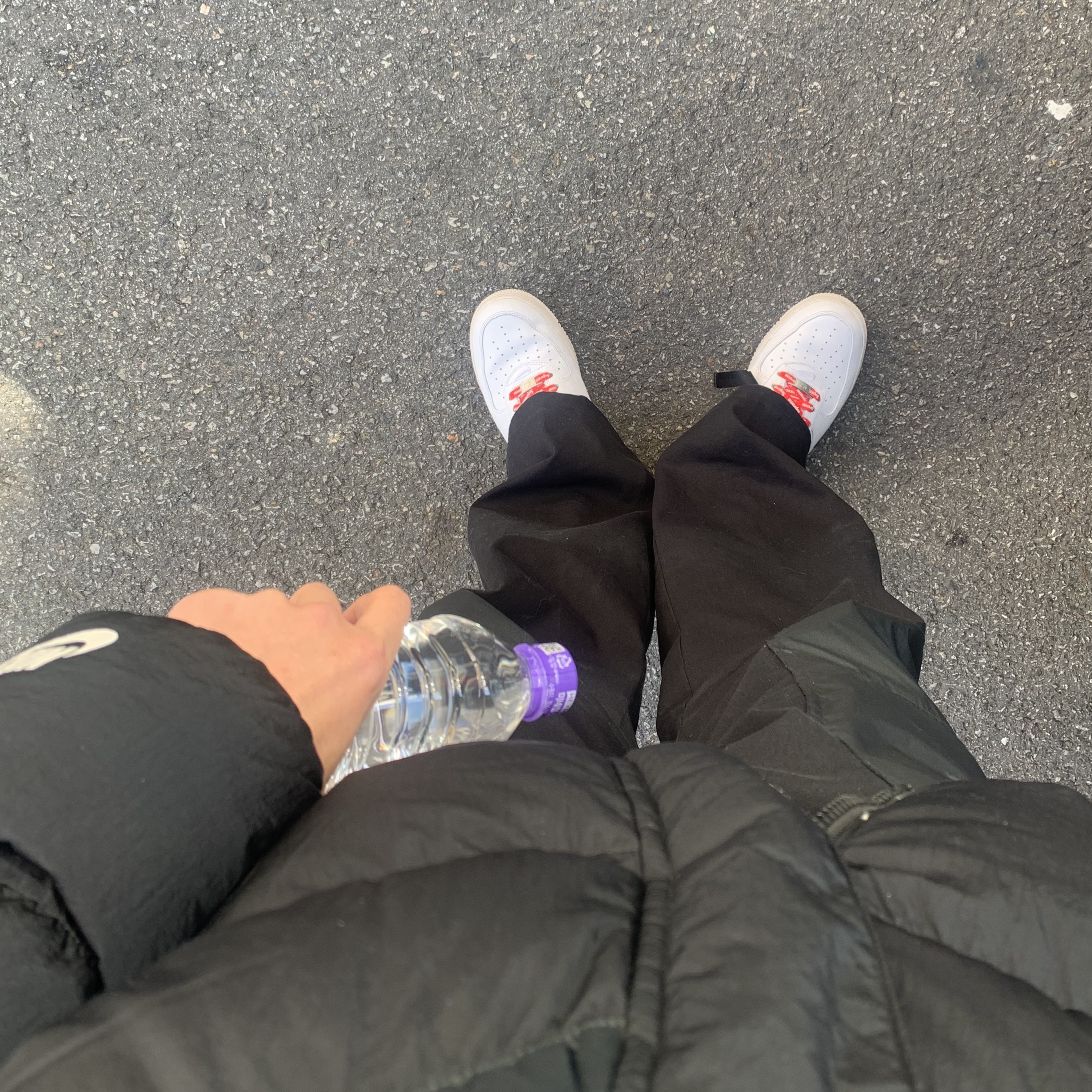 Nike x Supreme Air Force 1 Low White, Nike x Off-White NRG Pants Black 착용 스타일