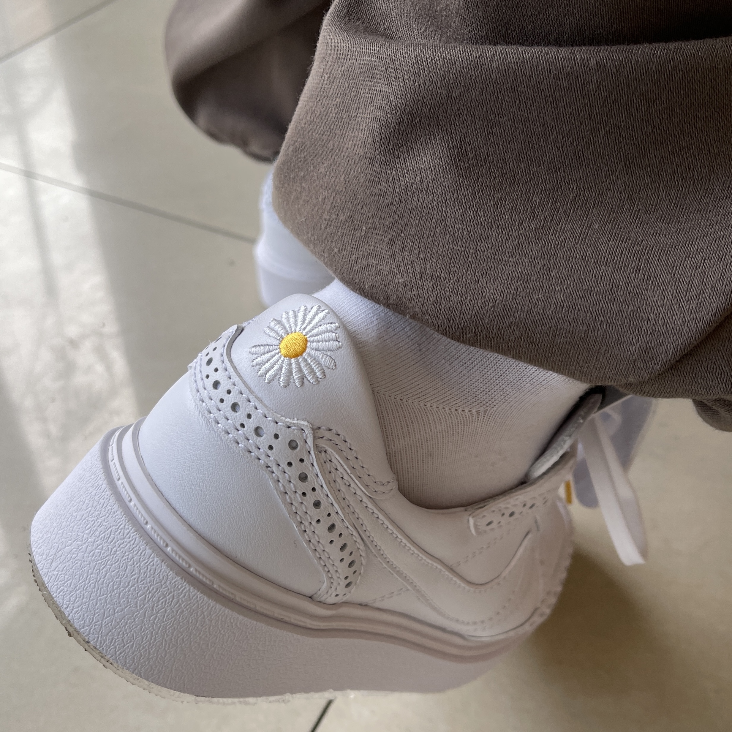 Nike x Peaceminusone Kwondo1 White 착용 스타일 - 2