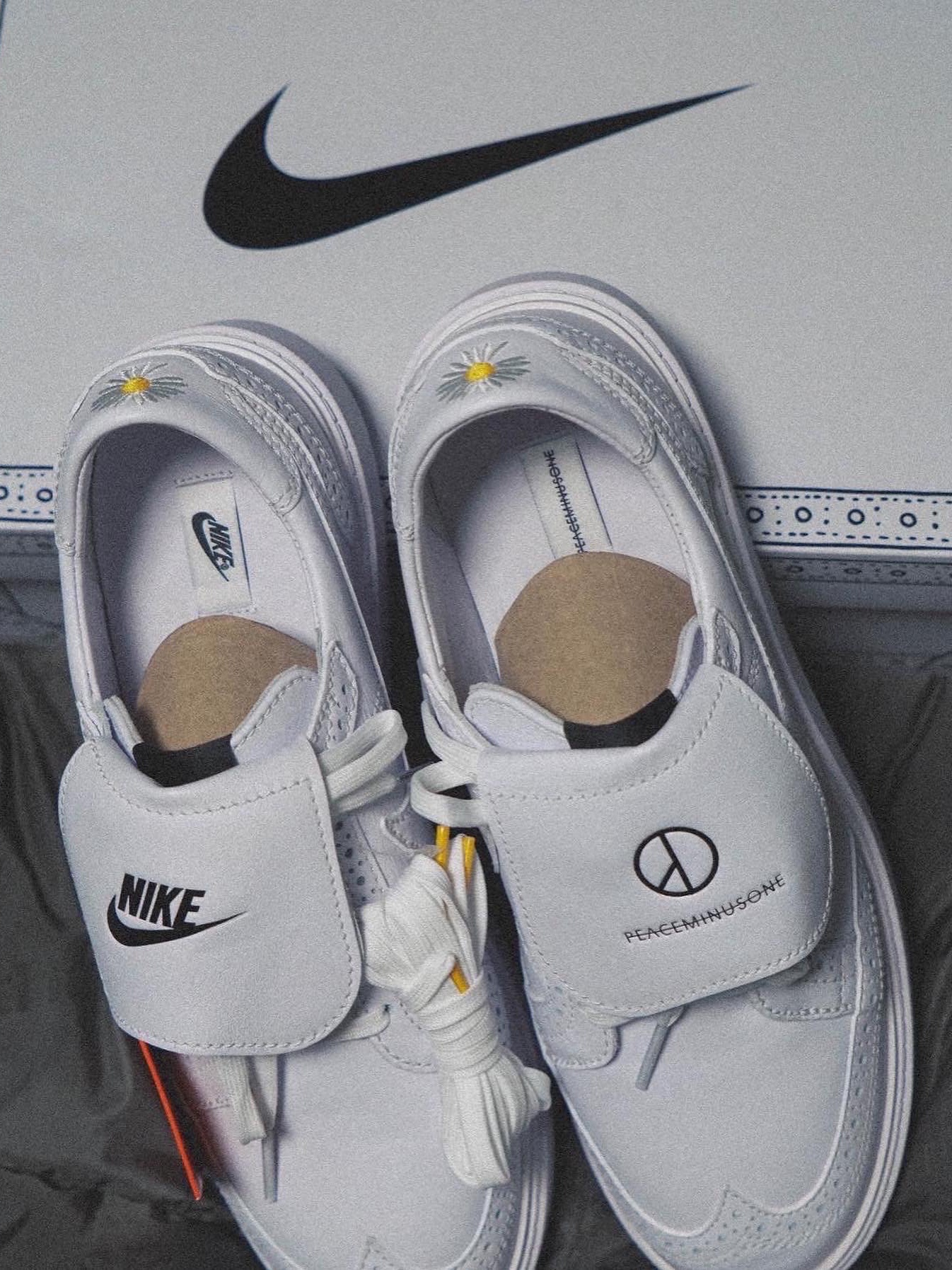 Nike x Peaceminusone Kwondo1 White 착용 스타일 - 3