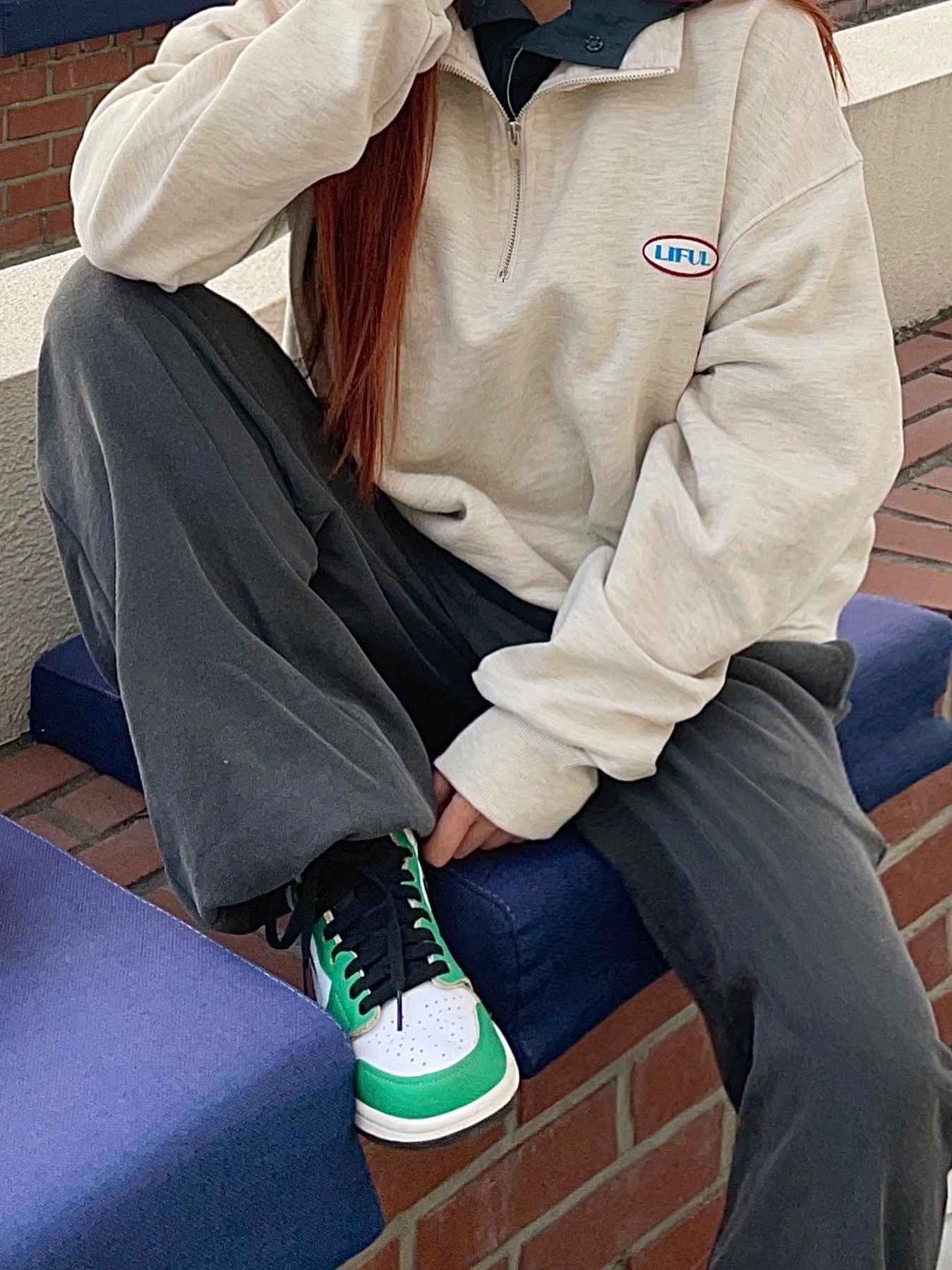 (W) Jordan 1 Retro High OG Lucky Green 착용 스타일 - 3