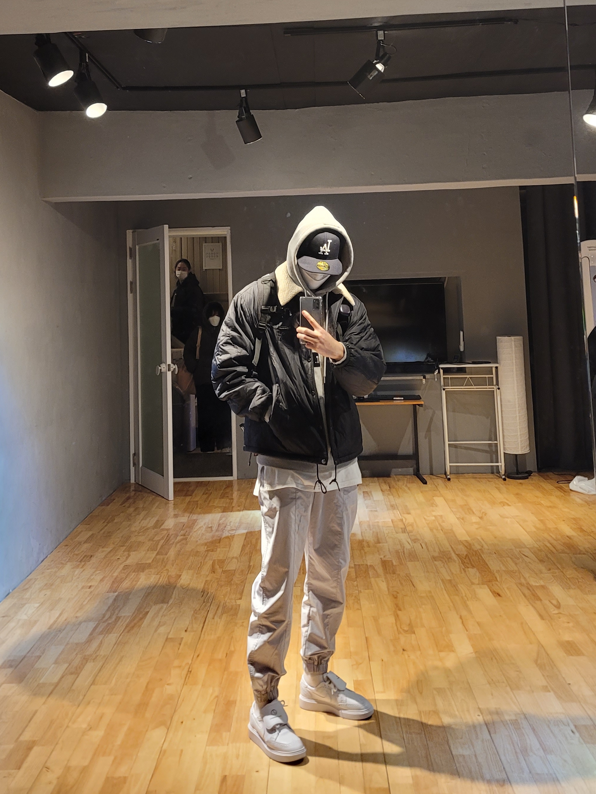 Nike x Peaceminusone Kwondo1 White 착용 스타일 - 1