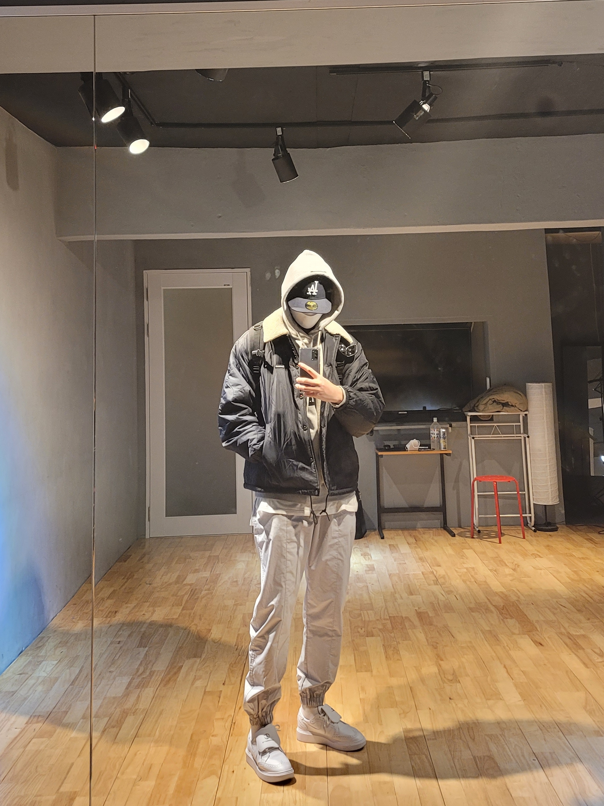 Nike x Peaceminusone Kwondo1 White 착용 스타일 - 2