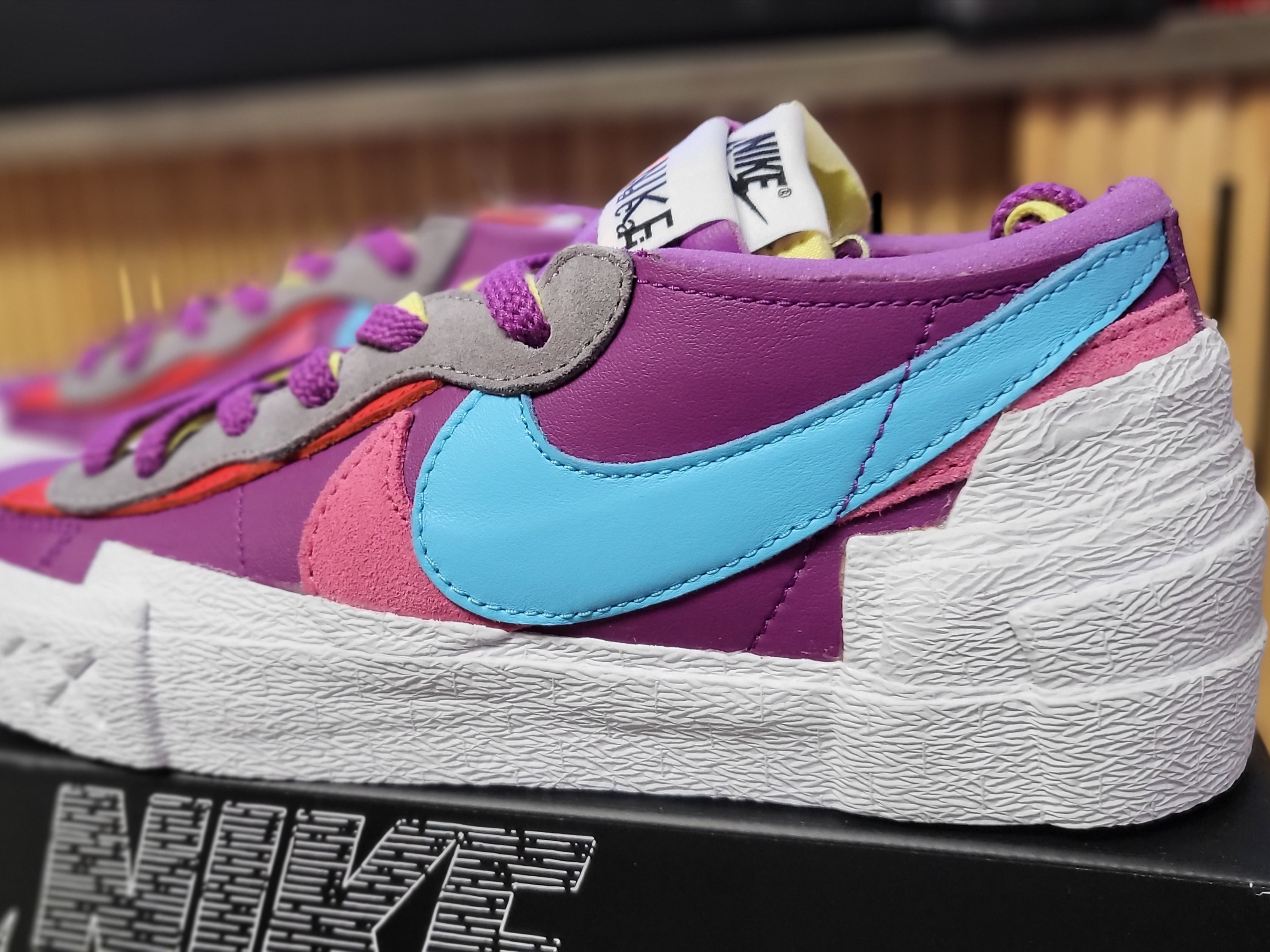 Nike x Sacai x Kaws Blazer Low Purple Dusk 착용 스타일 - 5