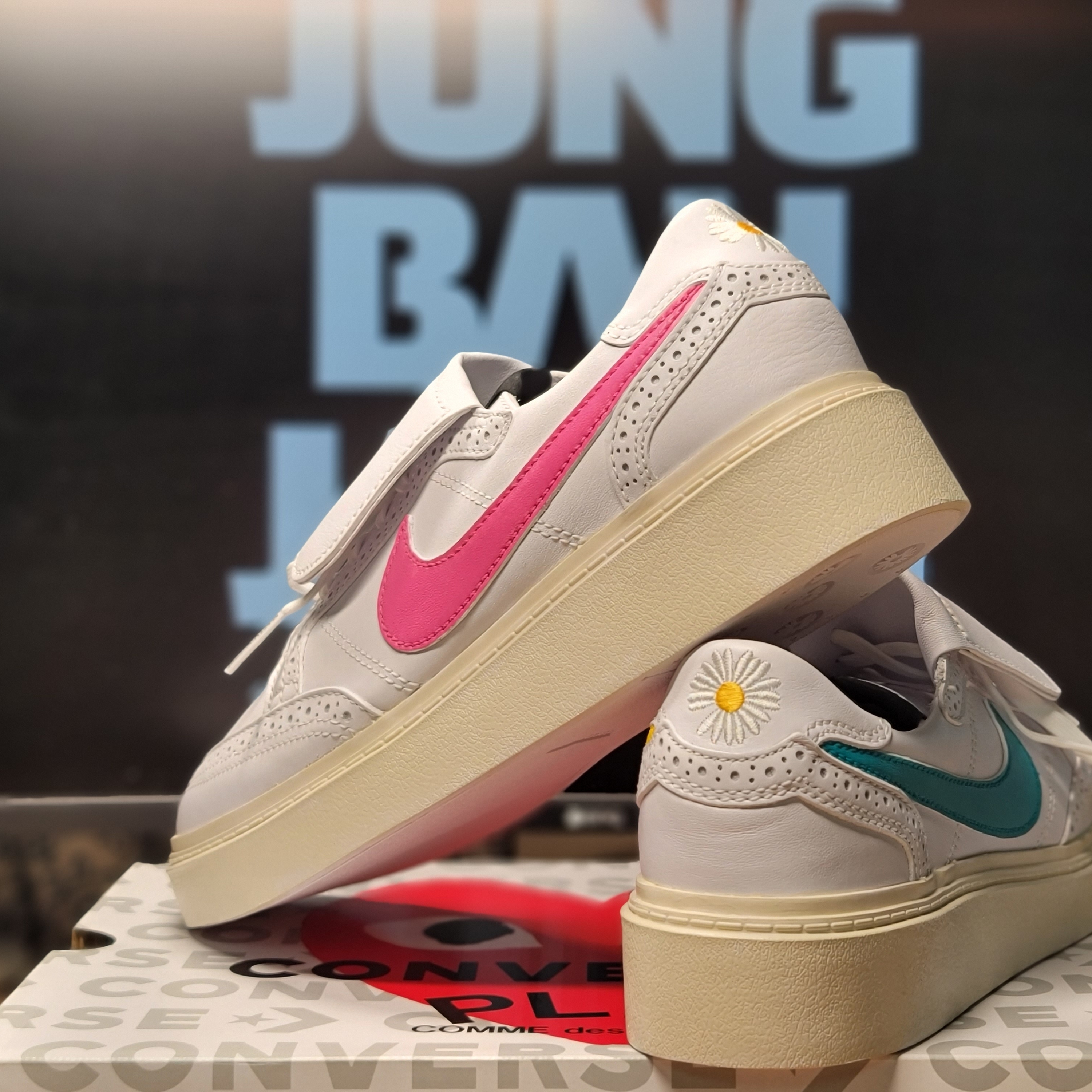 Nike x Peaceminusone Kwondo1 White 착용 스타일 - 5