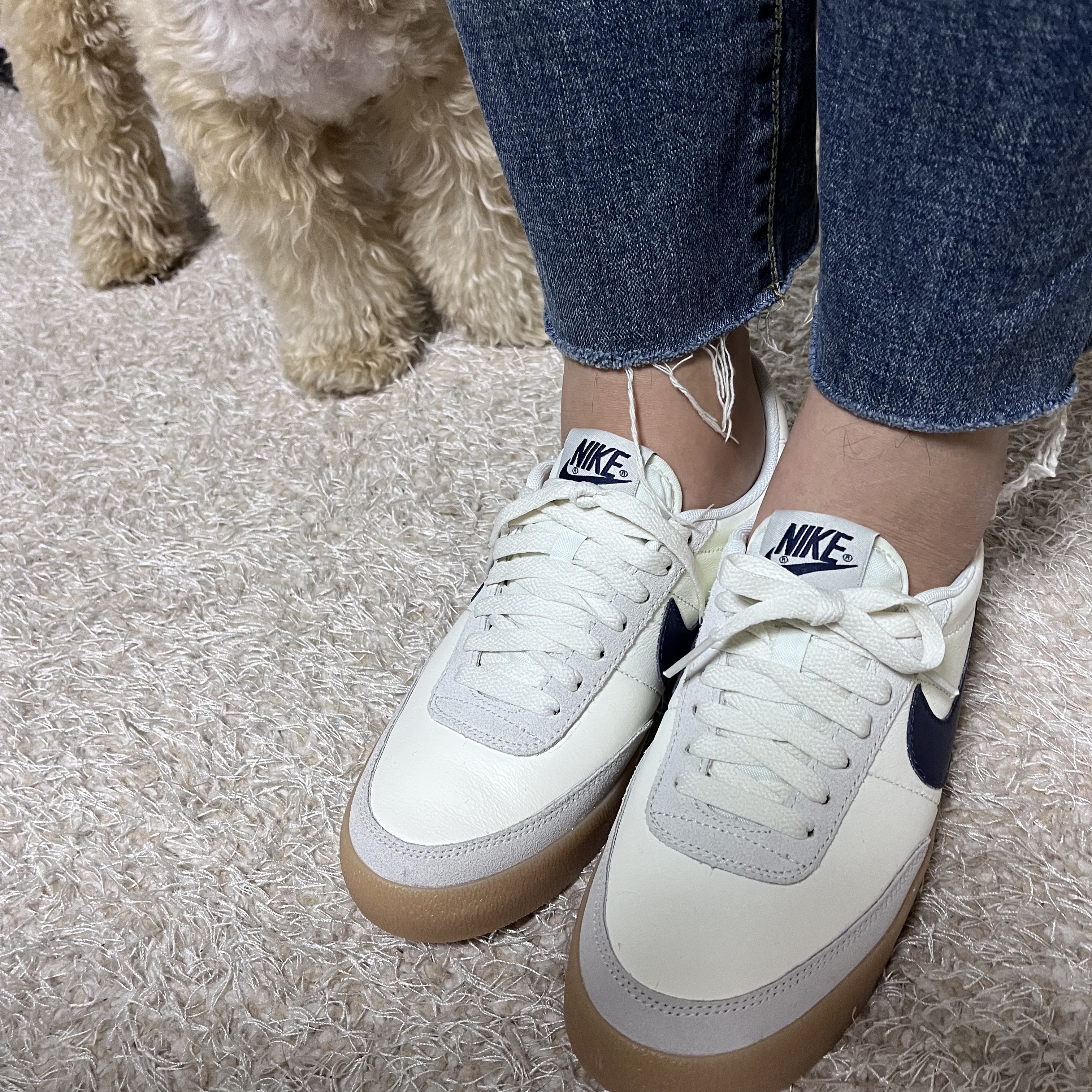 Nike x J.Crew Killshot 2 Sail Midnight Navy 착용 스타일 - 1