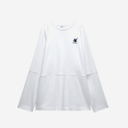 Zara x Ader Error Premium Cotton Long Sleeve T-Shirt White