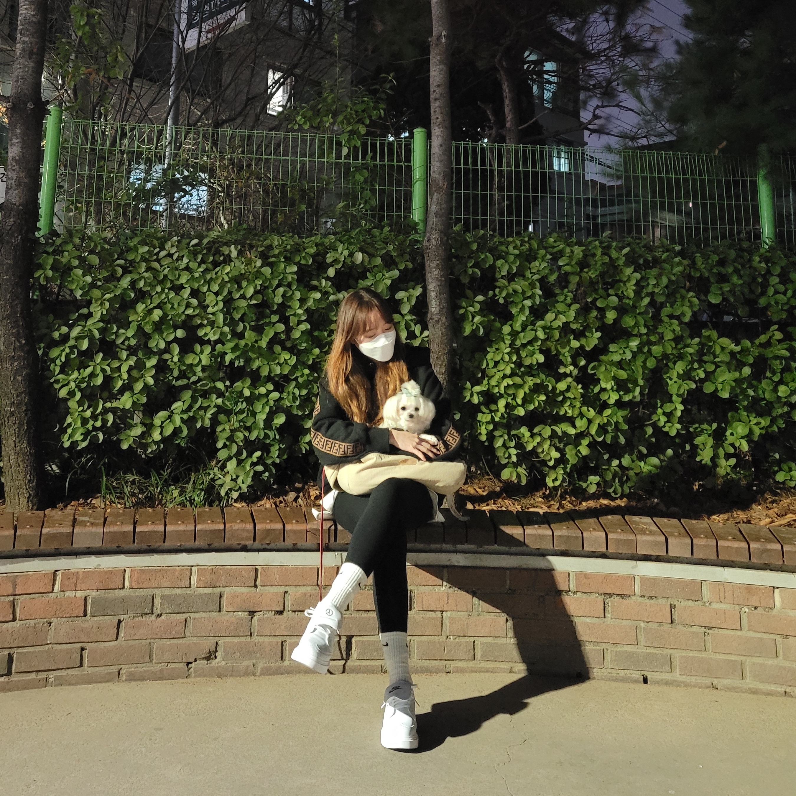 Nike x Peaceminusone Kwondo1 White 착용 스타일