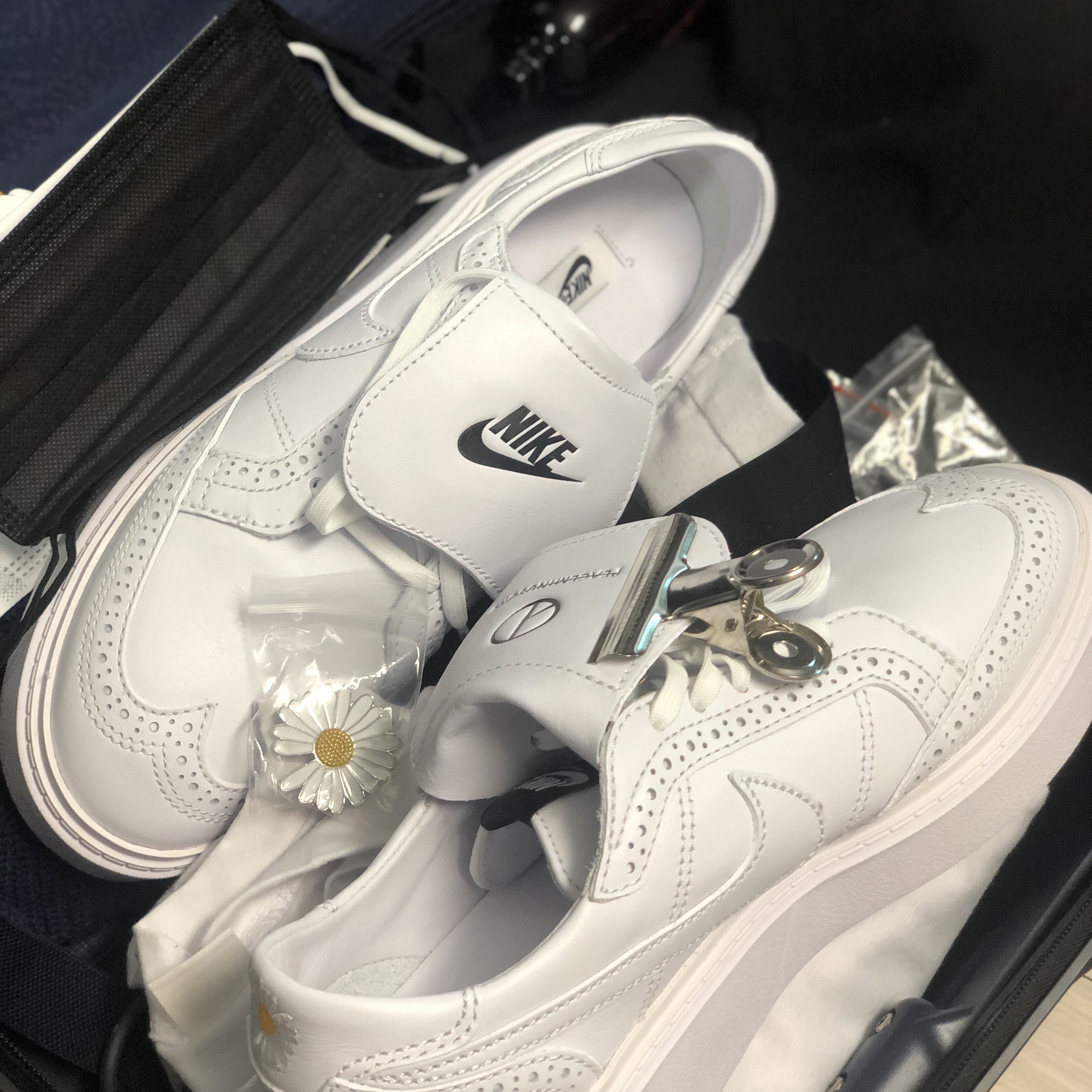 Nike x Peaceminusone Kwondo1 White 착용 스타일