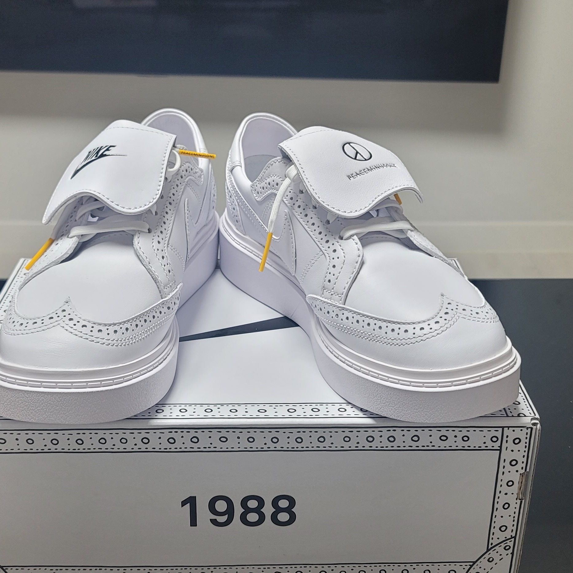 Nike x Peaceminusone Kwondo1 White 착용 스타일 - 1