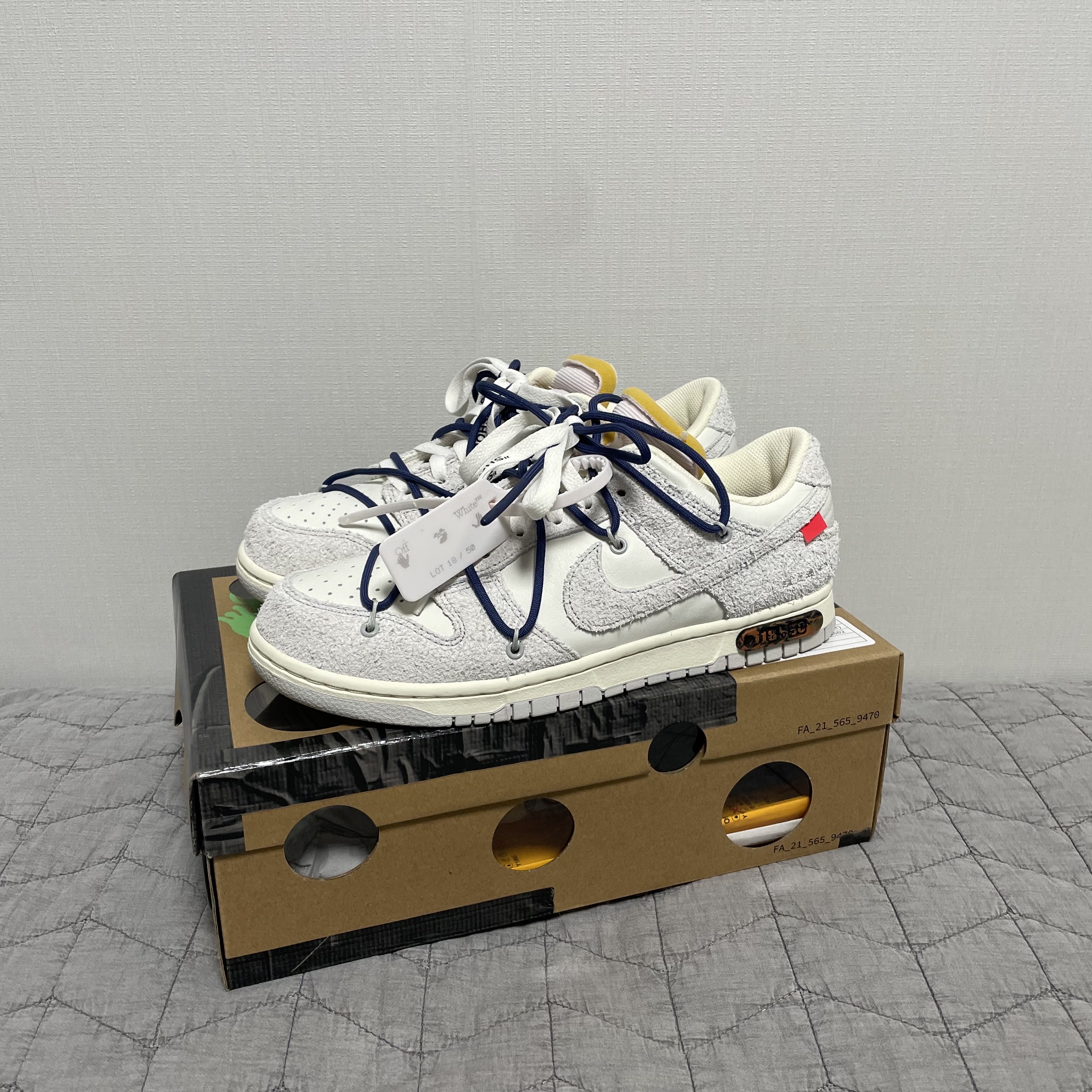 Nike x Off-White Dunk Low The 50 - Lot 18 착용 스타일 - 2