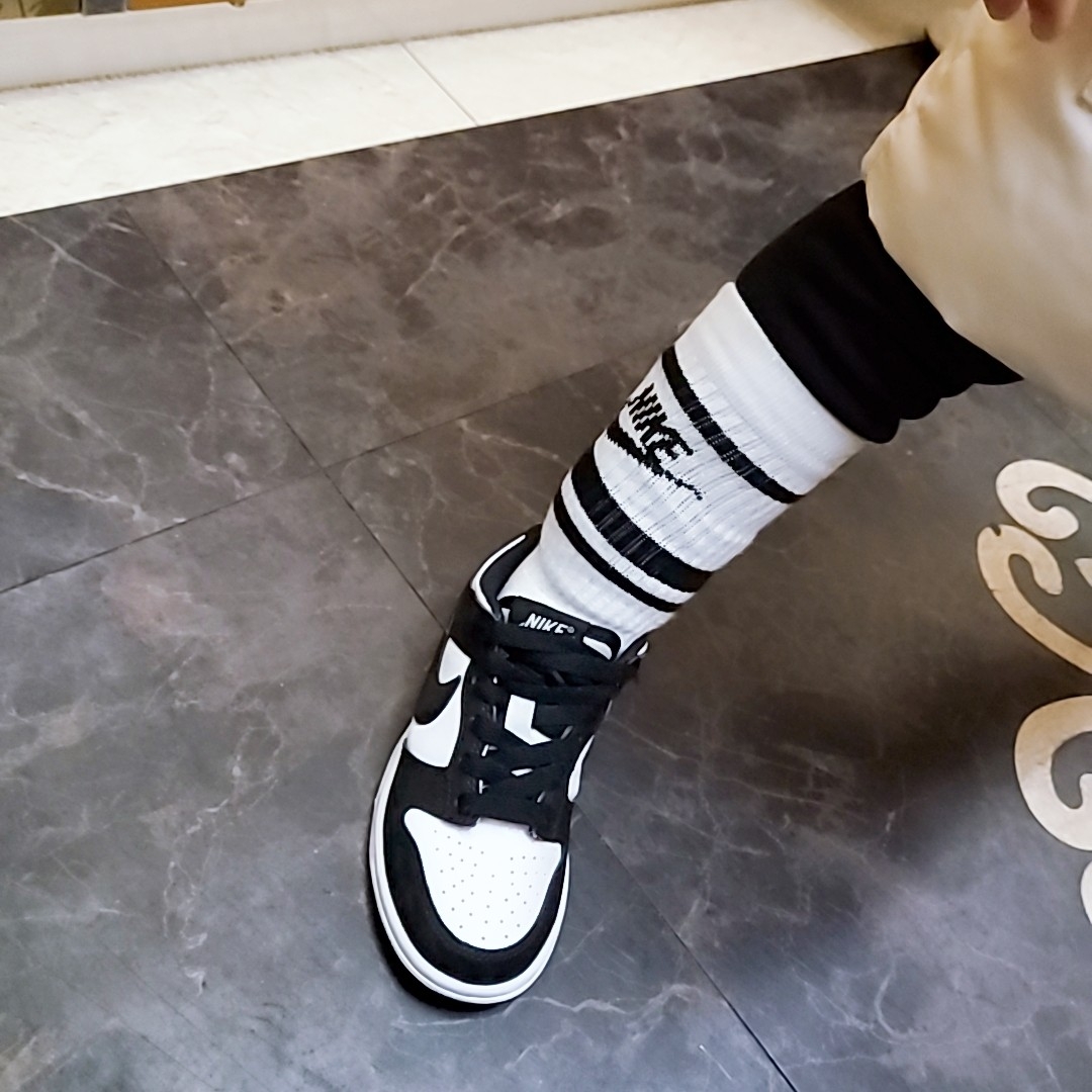 (PS) Nike Dunk Low Black, Nike Dunk Low Retro Black 착용 스타일 - 4